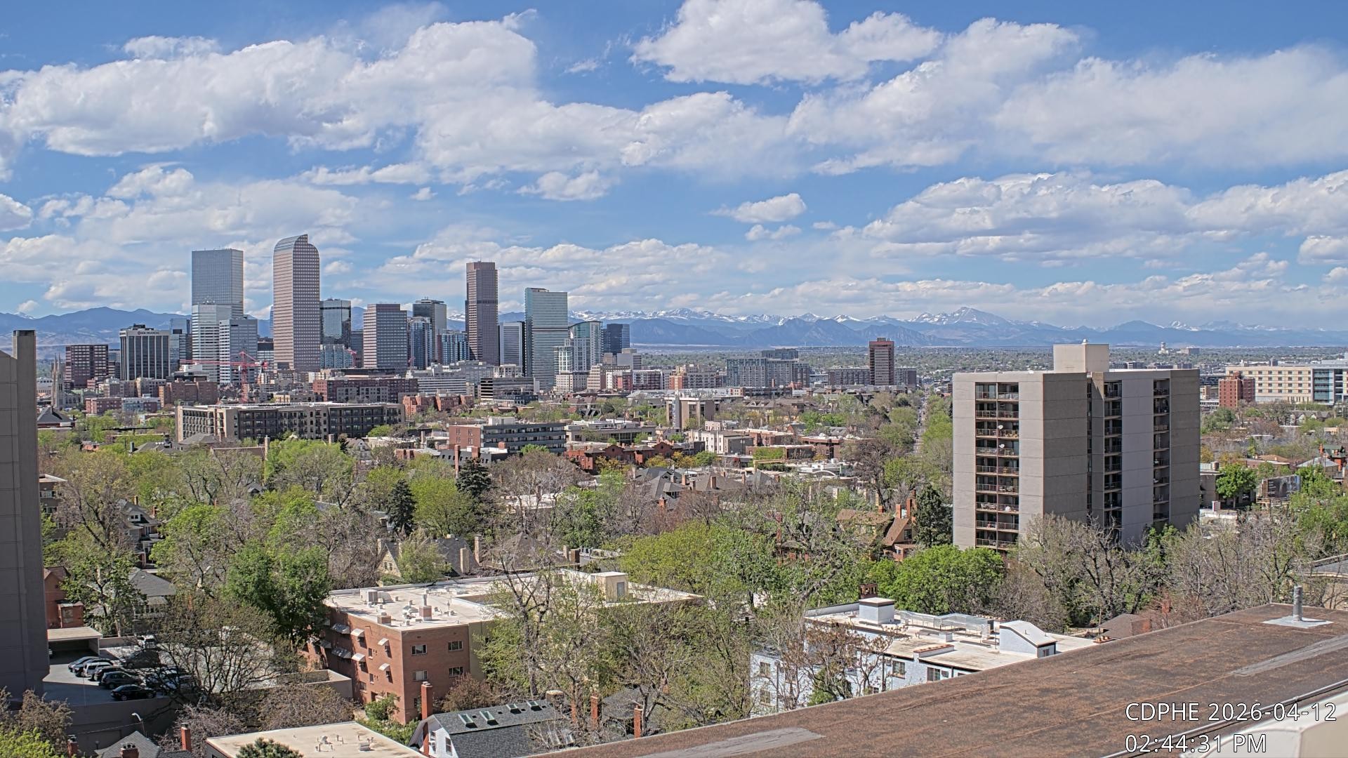 Archived image Webcam View of Downtown Denver Colorado
