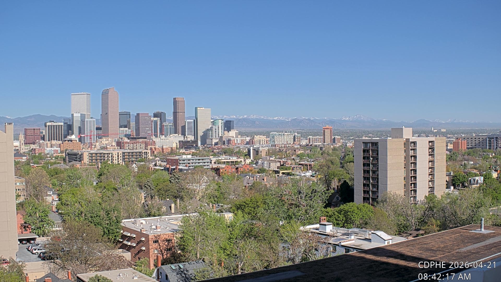 Archived image Webcam View of Downtown Denver Colorado