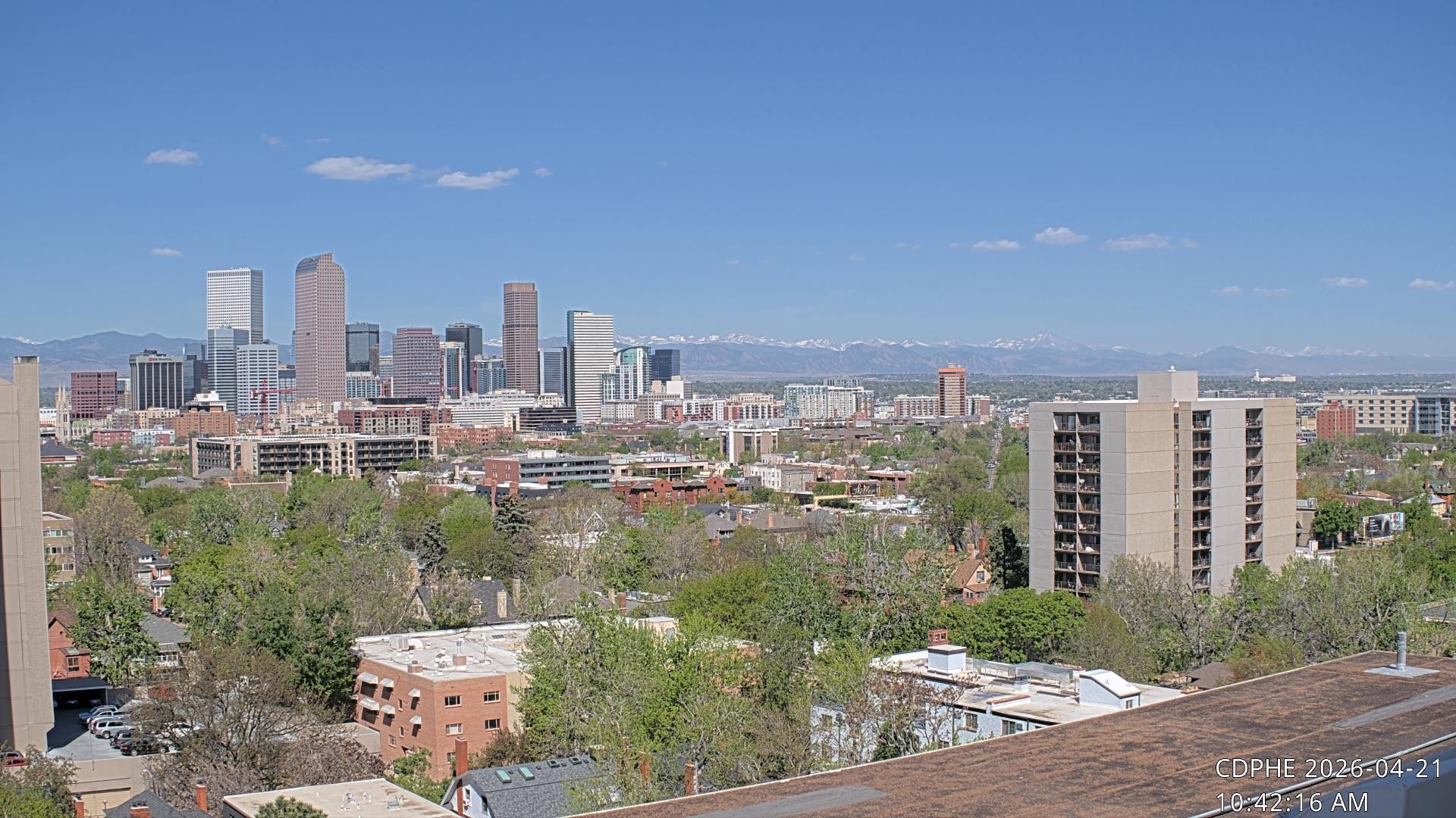 Archived image Webcam View of Downtown Denver Colorado