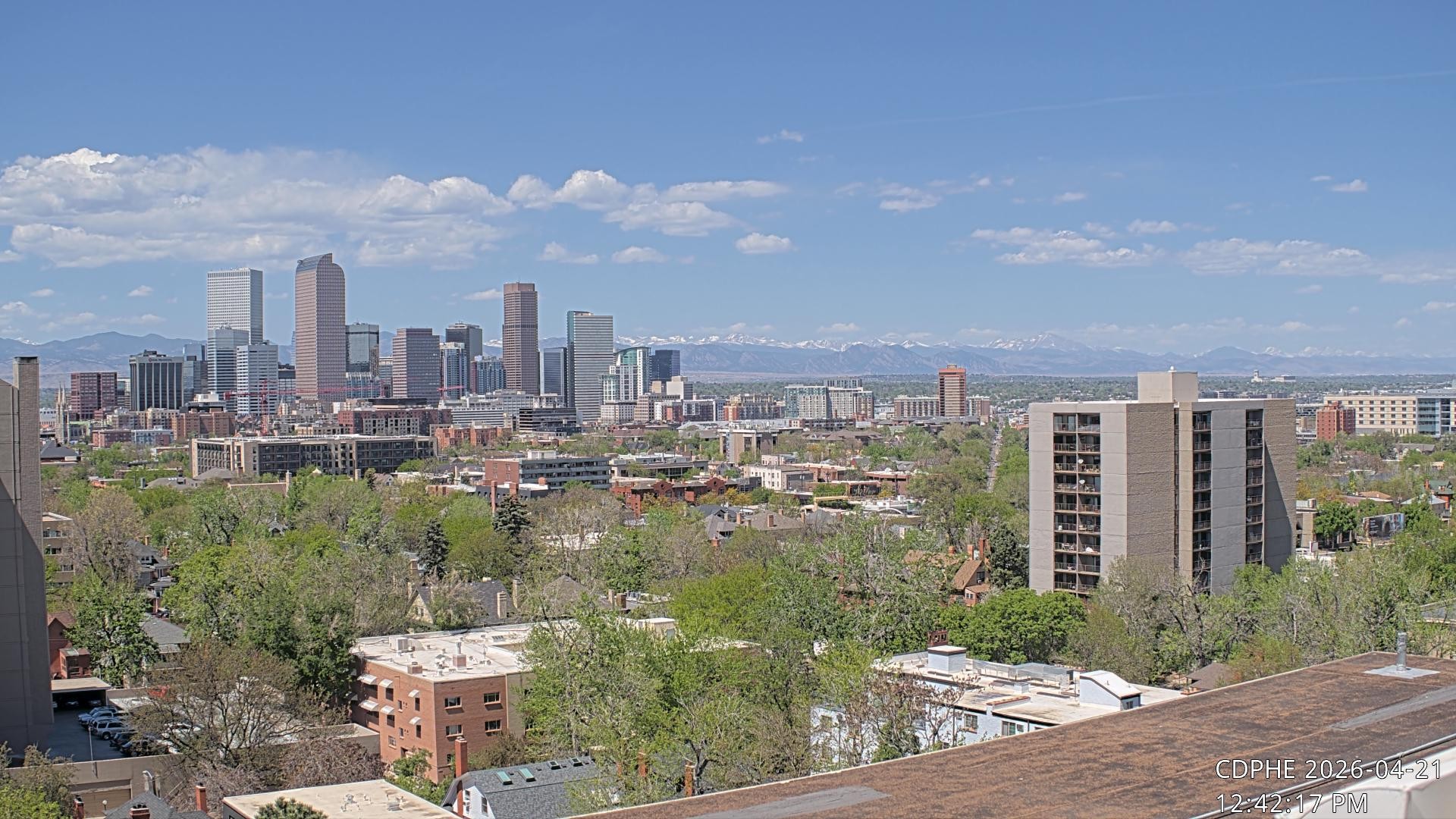 Archived image Webcam View of Downtown Denver Colorado
