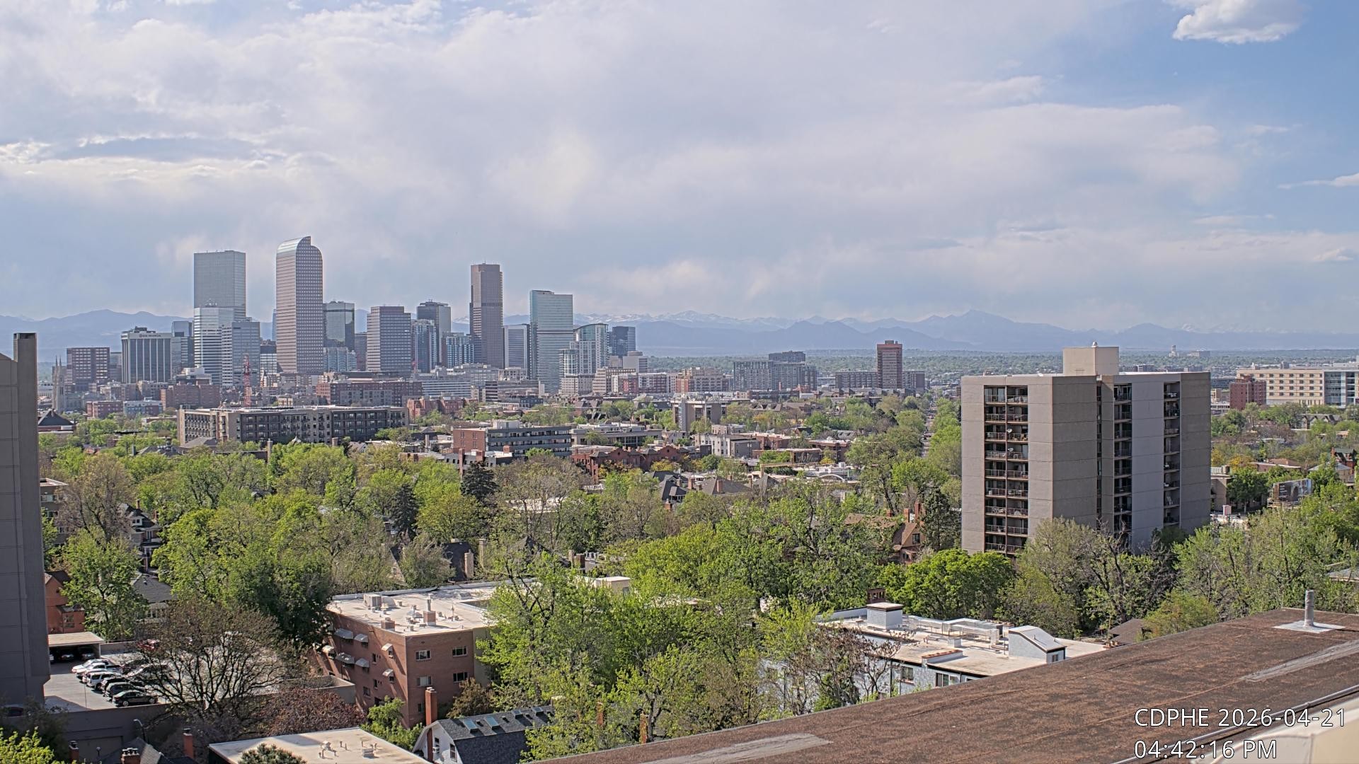 Archived image Webcam View of Downtown Denver Colorado