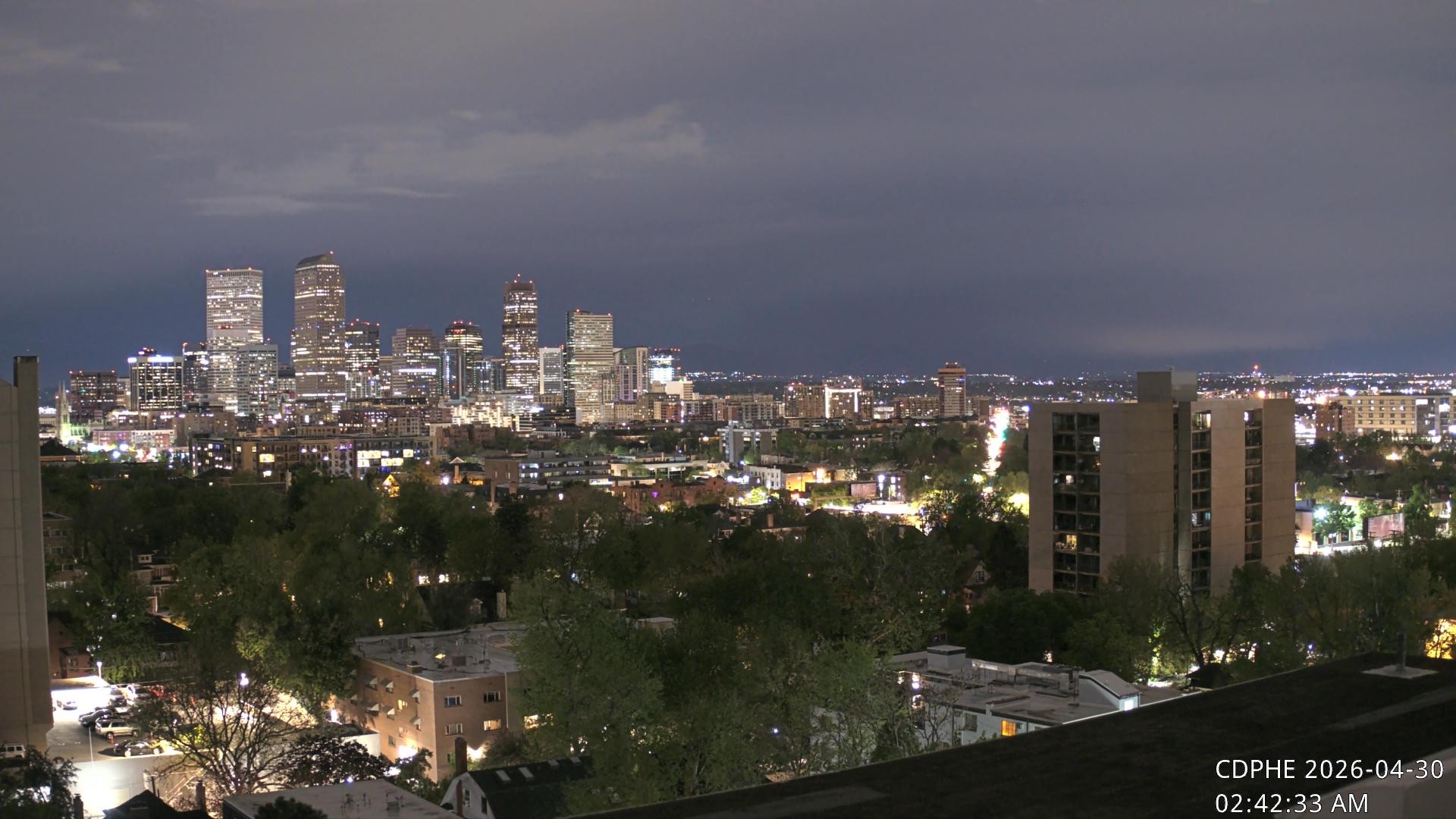 Archived image Webcam View of Downtown Denver Colorado