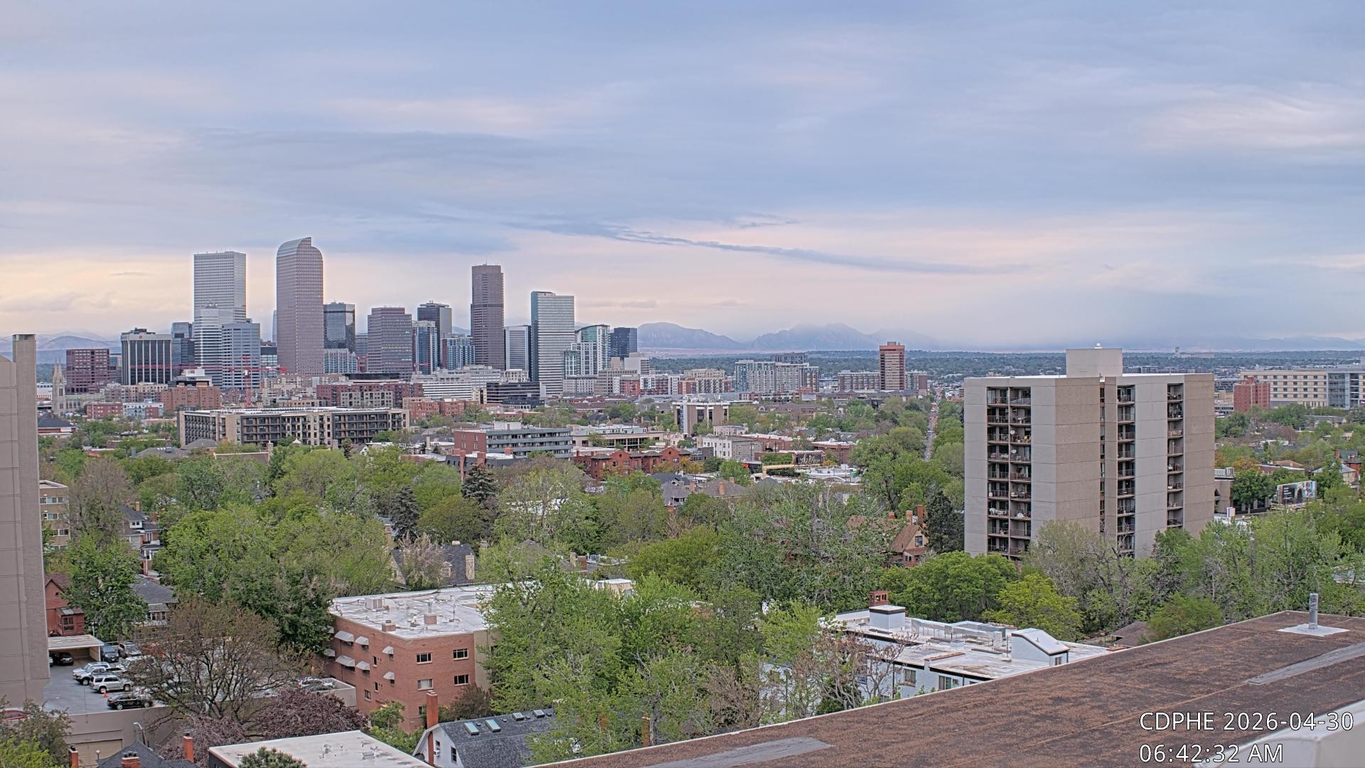 Archived image Webcam View of Downtown Denver Colorado