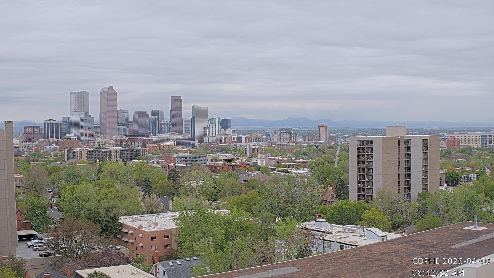 Archived image Webcam View of Downtown Denver Colorado