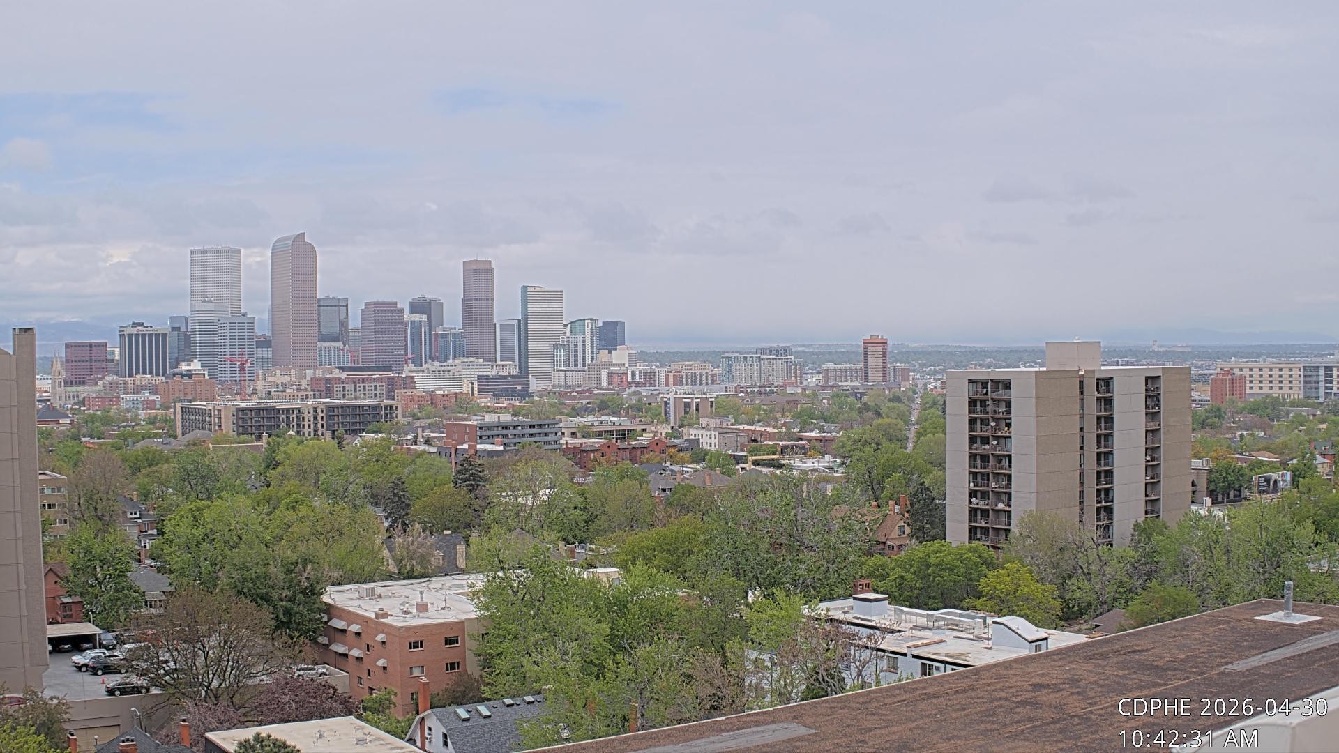 Archived image Webcam View of Downtown Denver Colorado