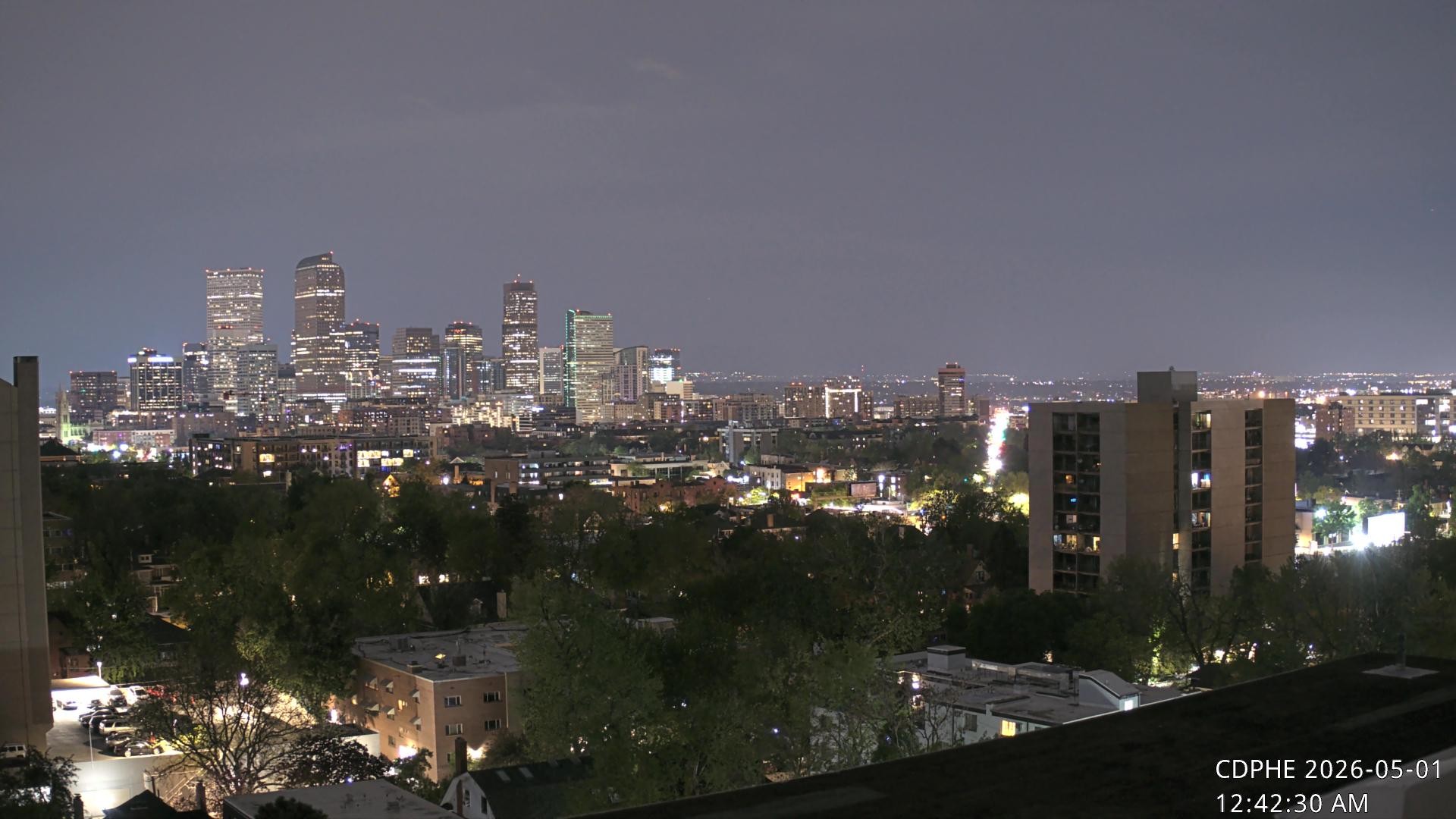 Archived image Webcam View of Downtown Denver Colorado