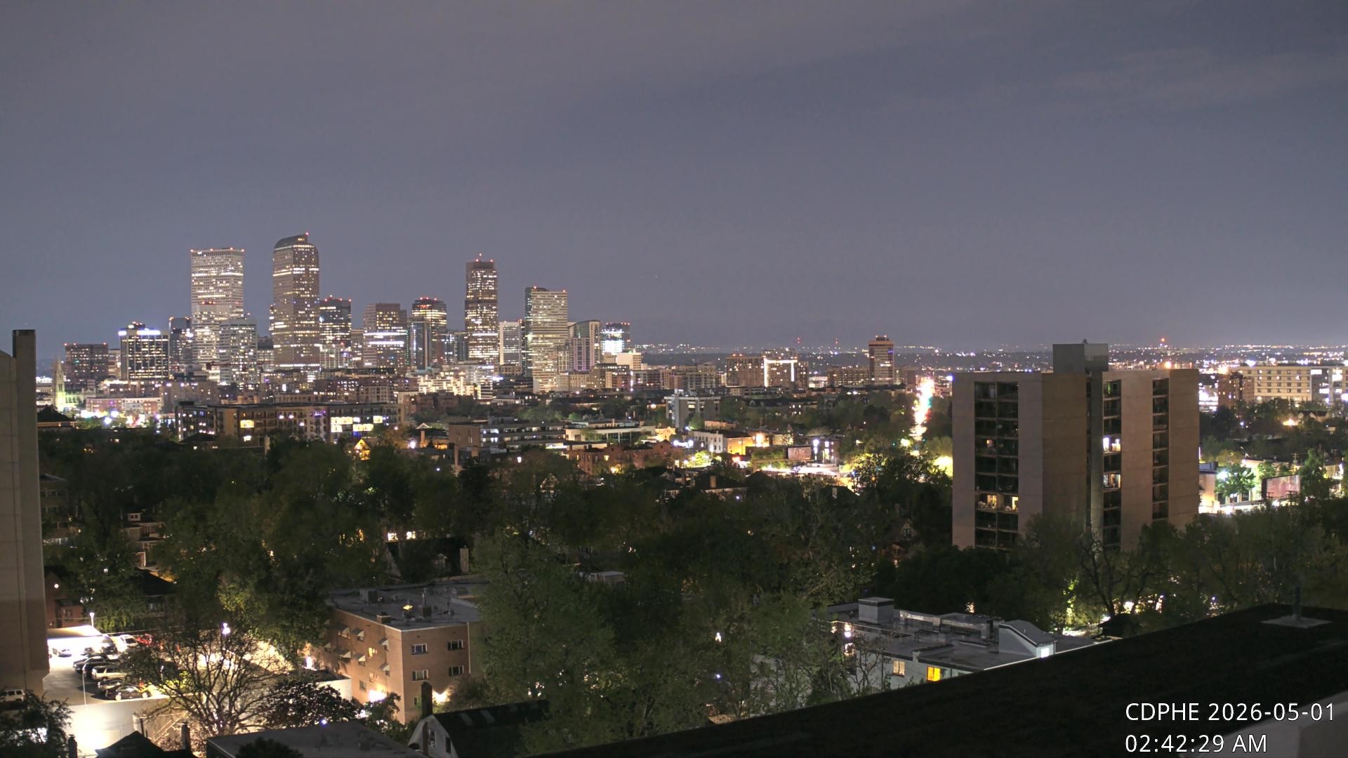 Archived image Webcam View of Downtown Denver Colorado