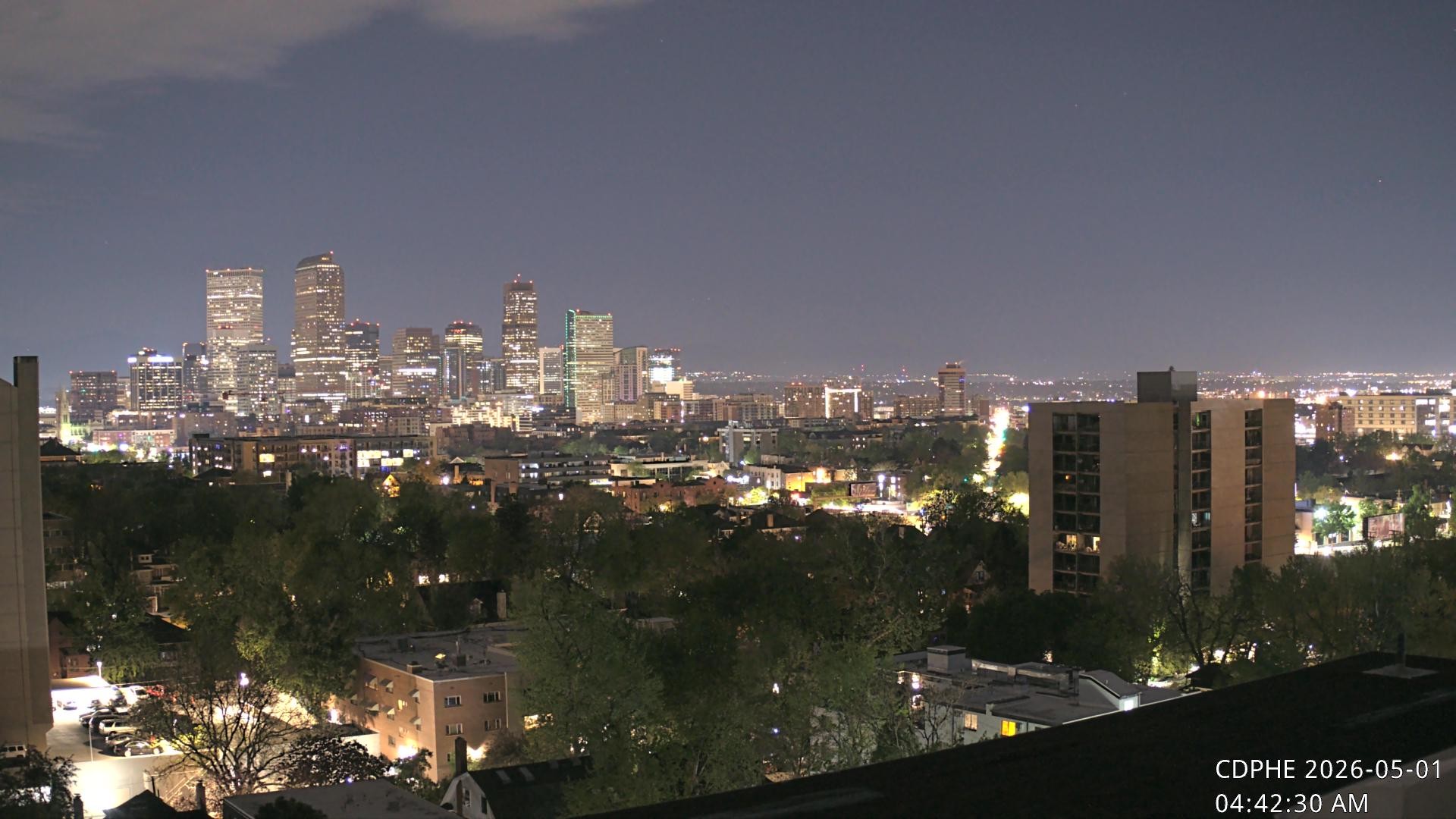 Archived image Webcam View of Downtown Denver Colorado
