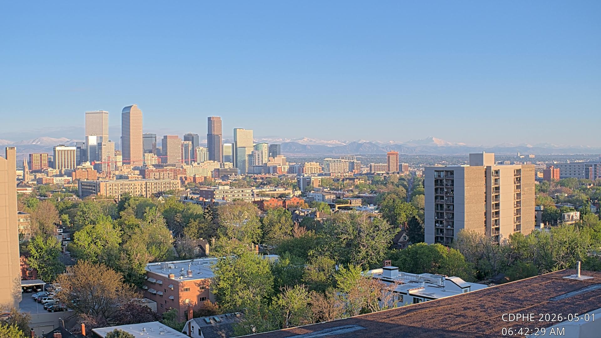 Archived image Webcam View of Downtown Denver Colorado