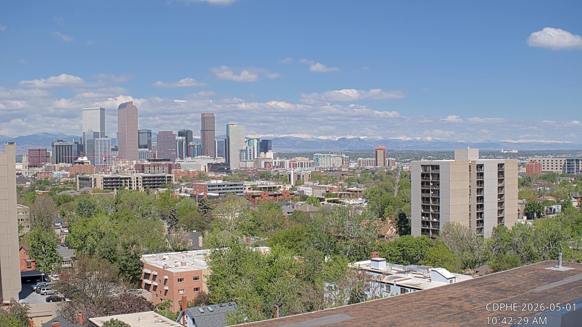 Archived image Webcam View of Downtown Denver Colorado