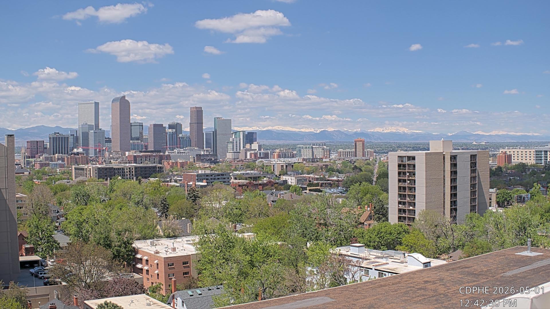 Archived image Webcam View of Downtown Denver Colorado
