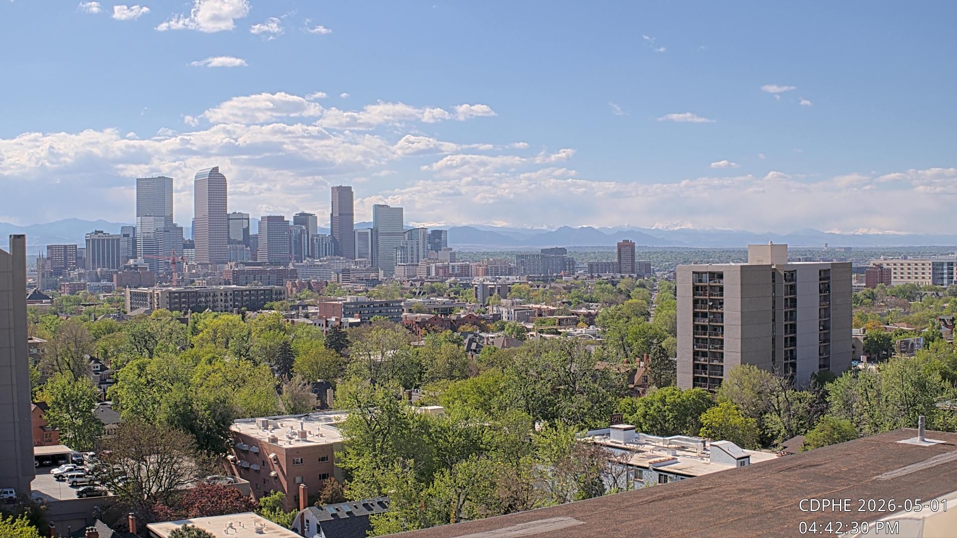 Archived image Webcam View of Downtown Denver Colorado