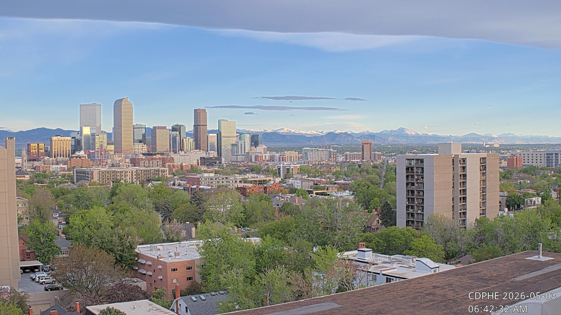 Archived image Webcam View of Downtown Denver Colorado