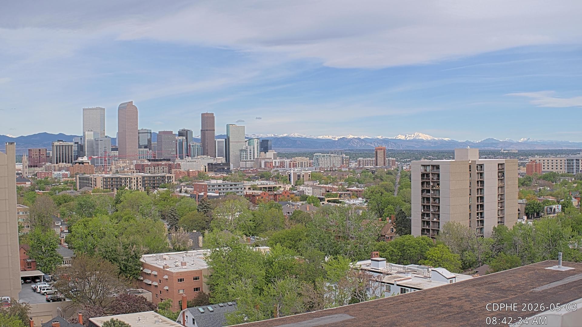 Archived image Webcam View of Downtown Denver Colorado