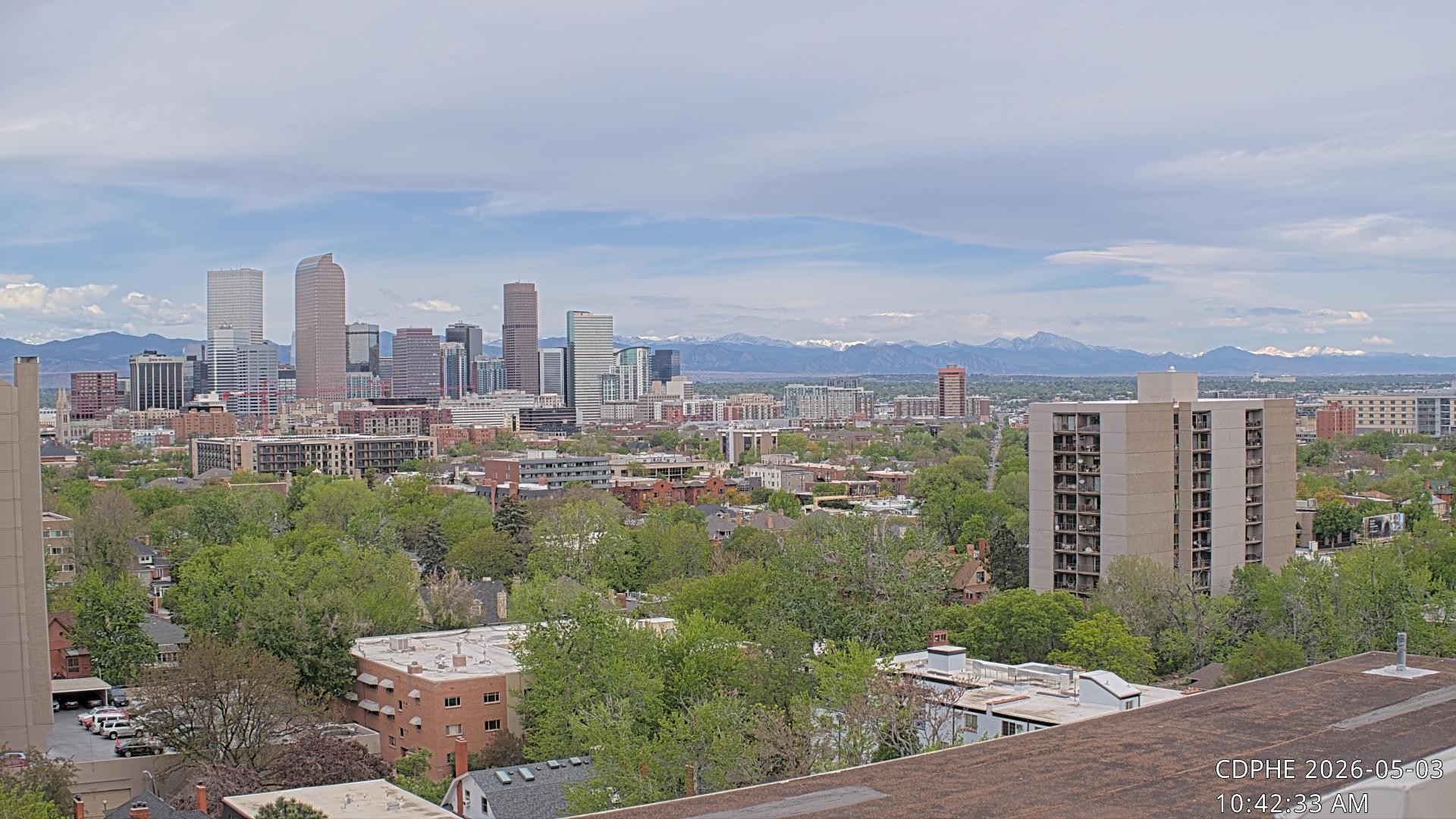 Archived image Webcam View of Downtown Denver Colorado
