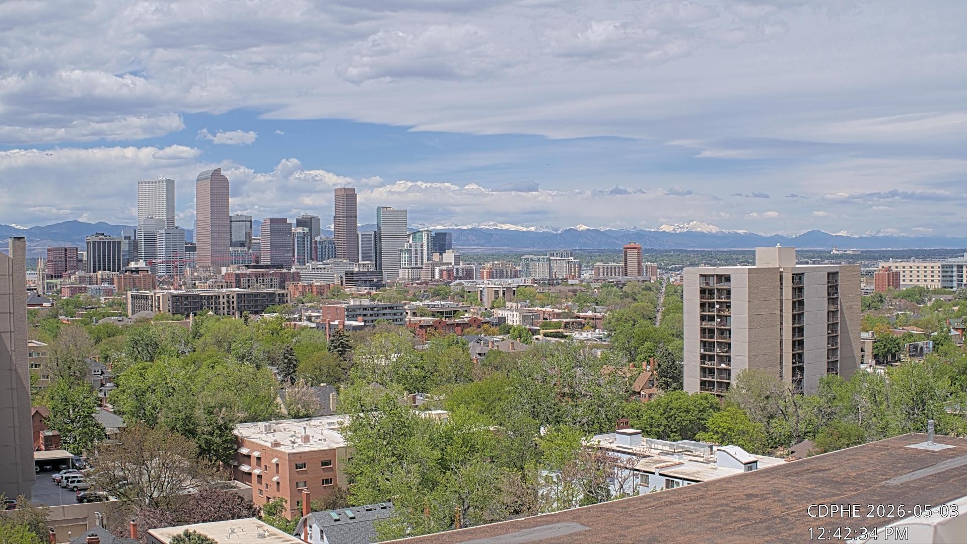 Archived image Webcam View of Downtown Denver Colorado
