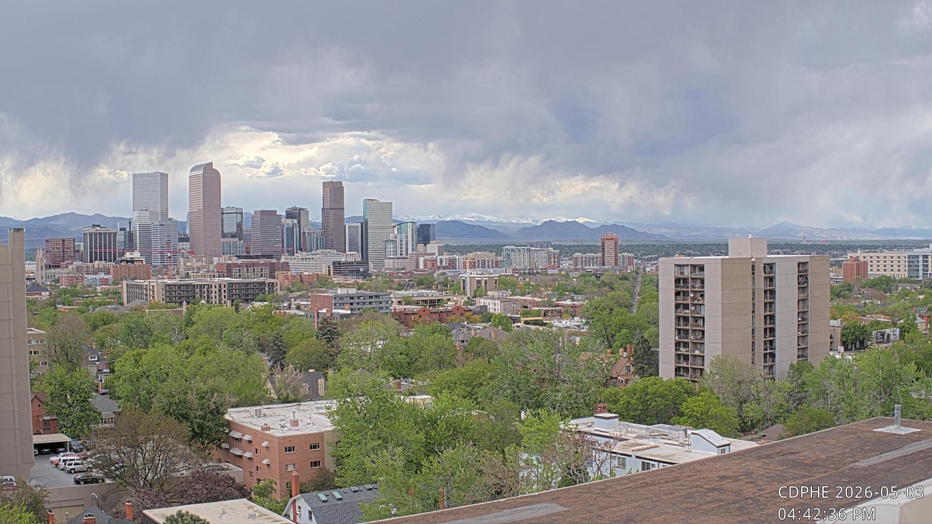 Archived image Webcam View of Downtown Denver Colorado