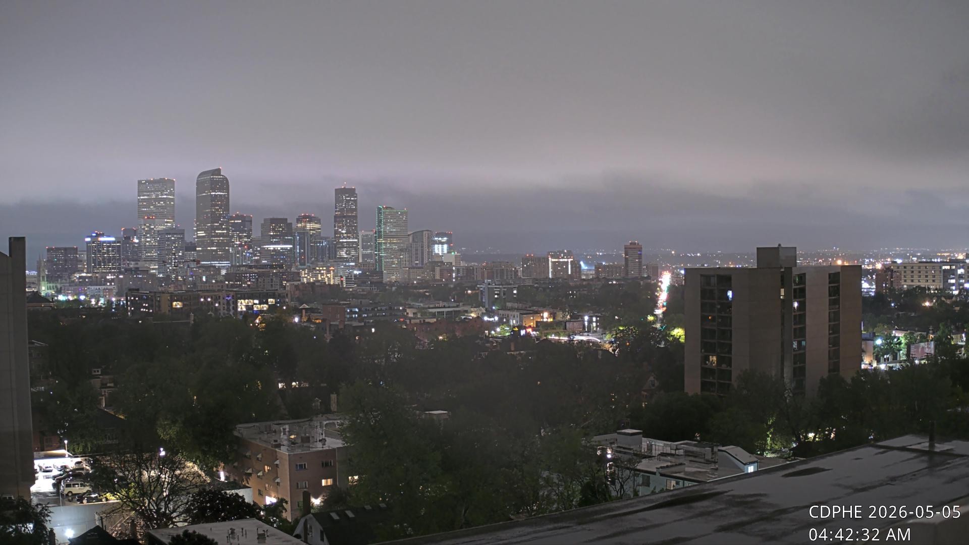 Archived image Webcam View of Downtown Denver Colorado