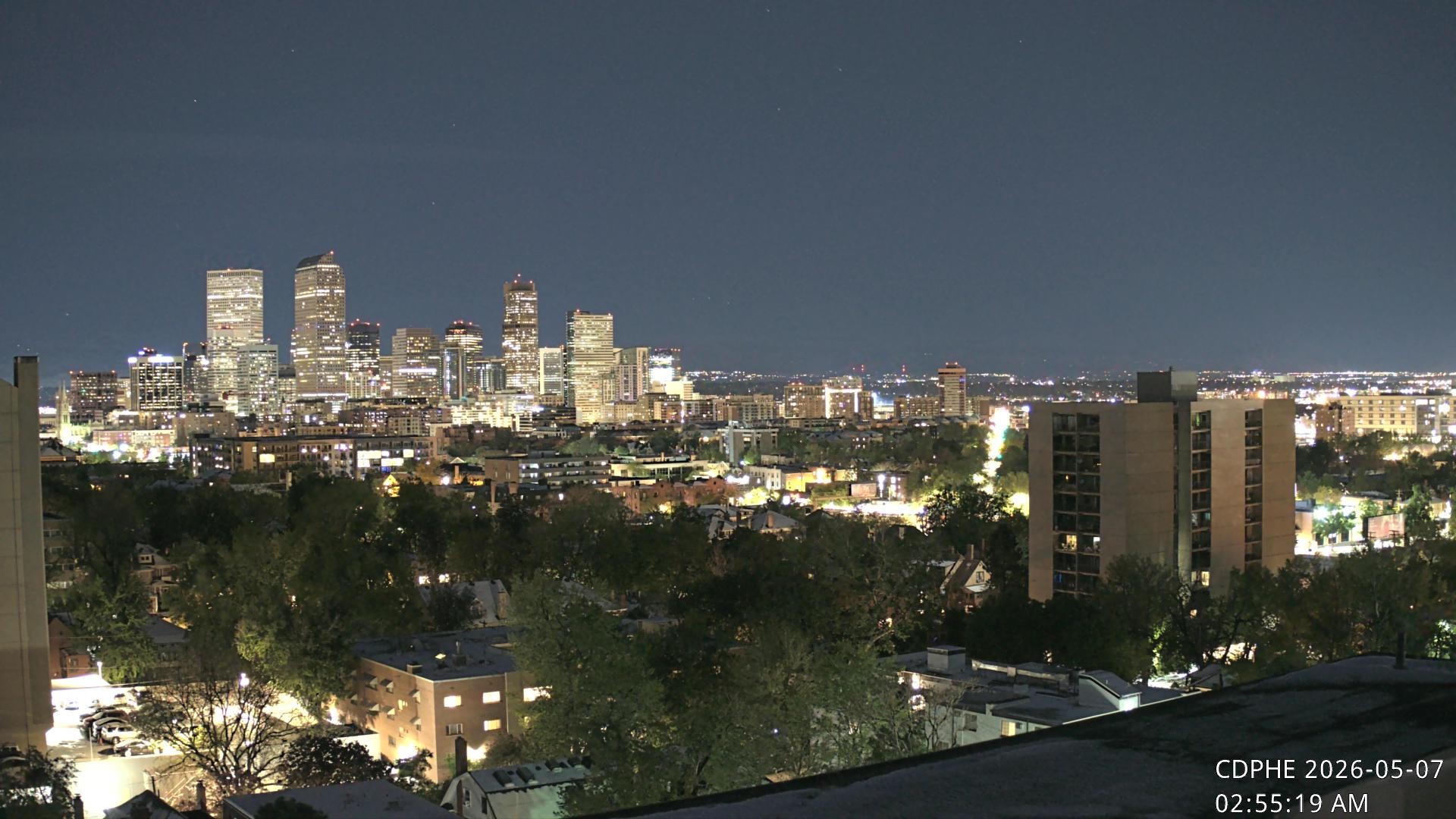 Archived image Webcam View of Downtown Denver Colorado
