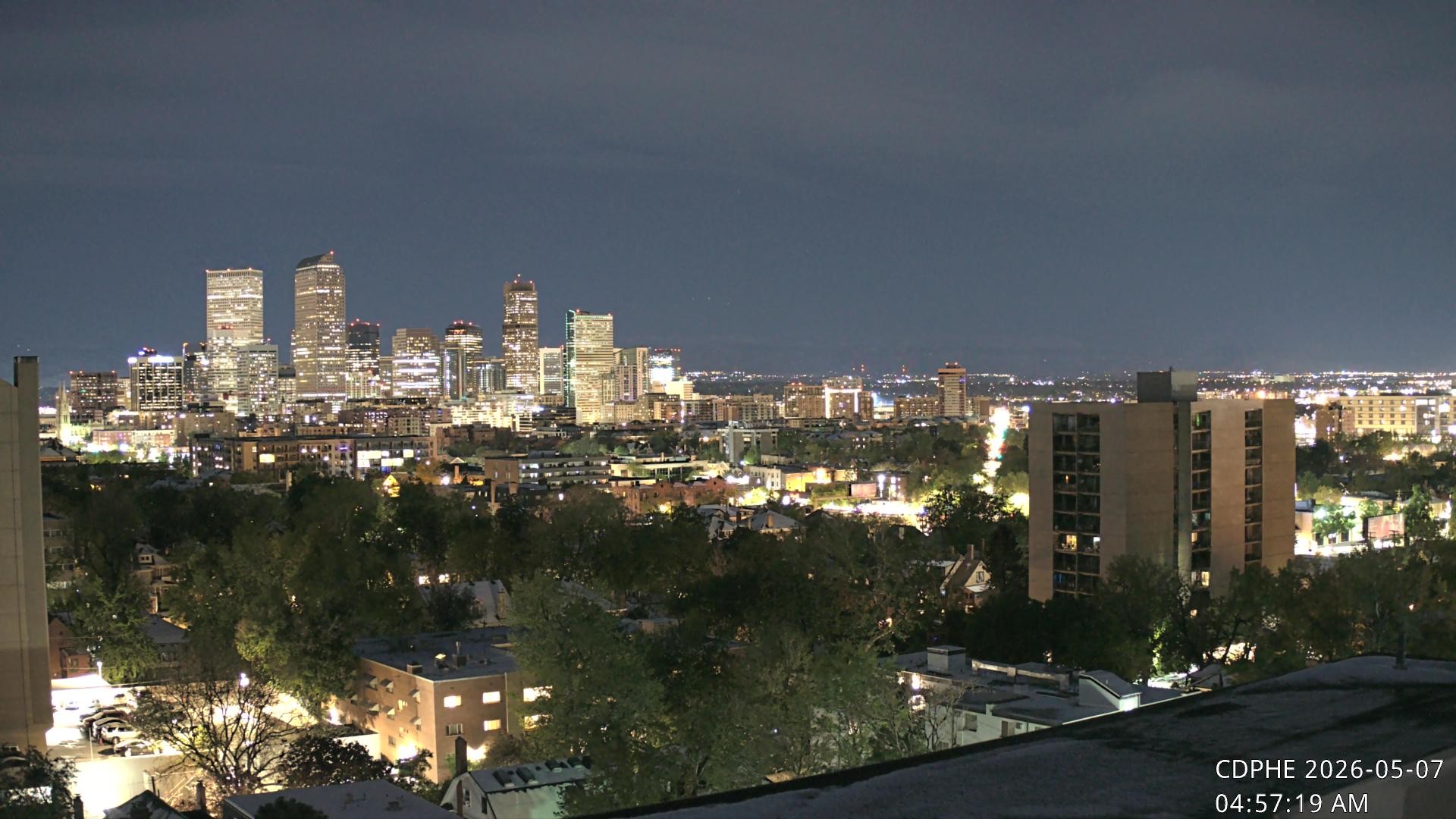 Archived image Webcam View of Downtown Denver Colorado