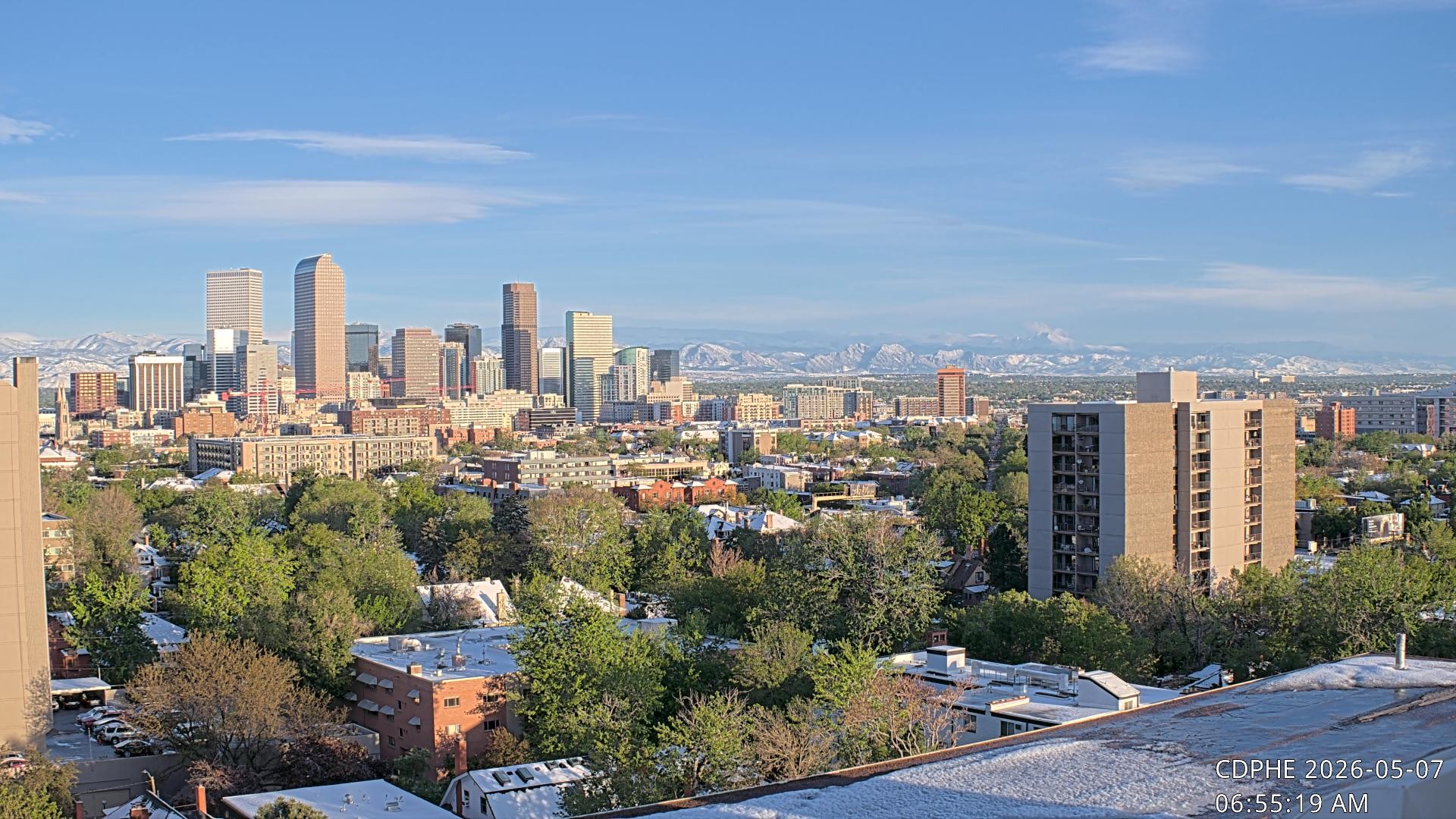 Archived image Webcam View of Downtown Denver Colorado