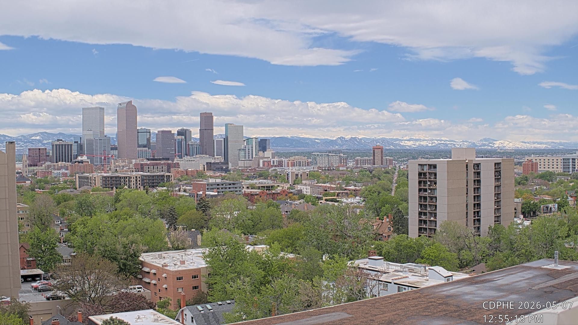 Archived image Webcam View of Downtown Denver Colorado