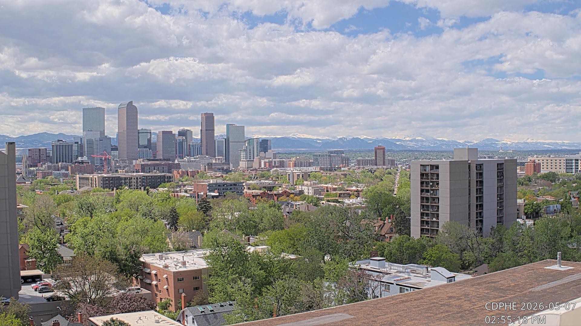 Archived image Webcam View of Downtown Denver Colorado