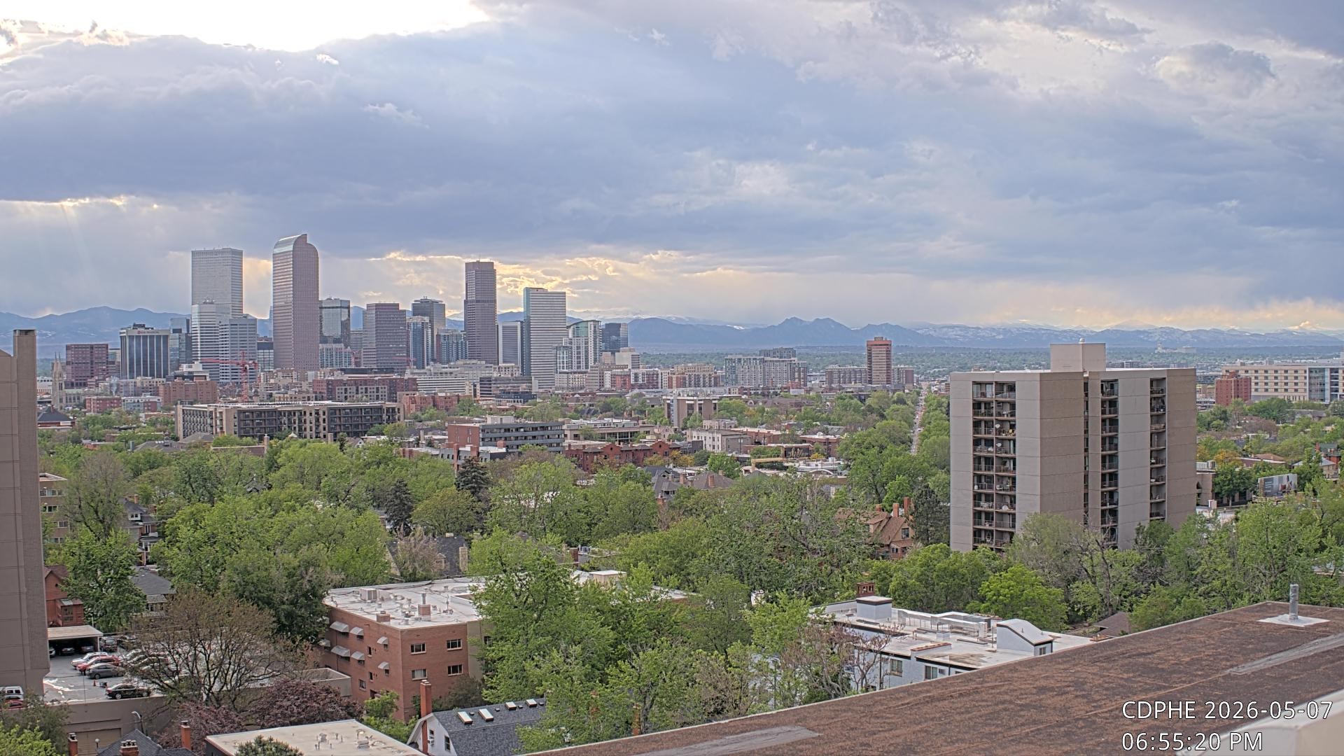 Archived image Webcam View of Downtown Denver Colorado