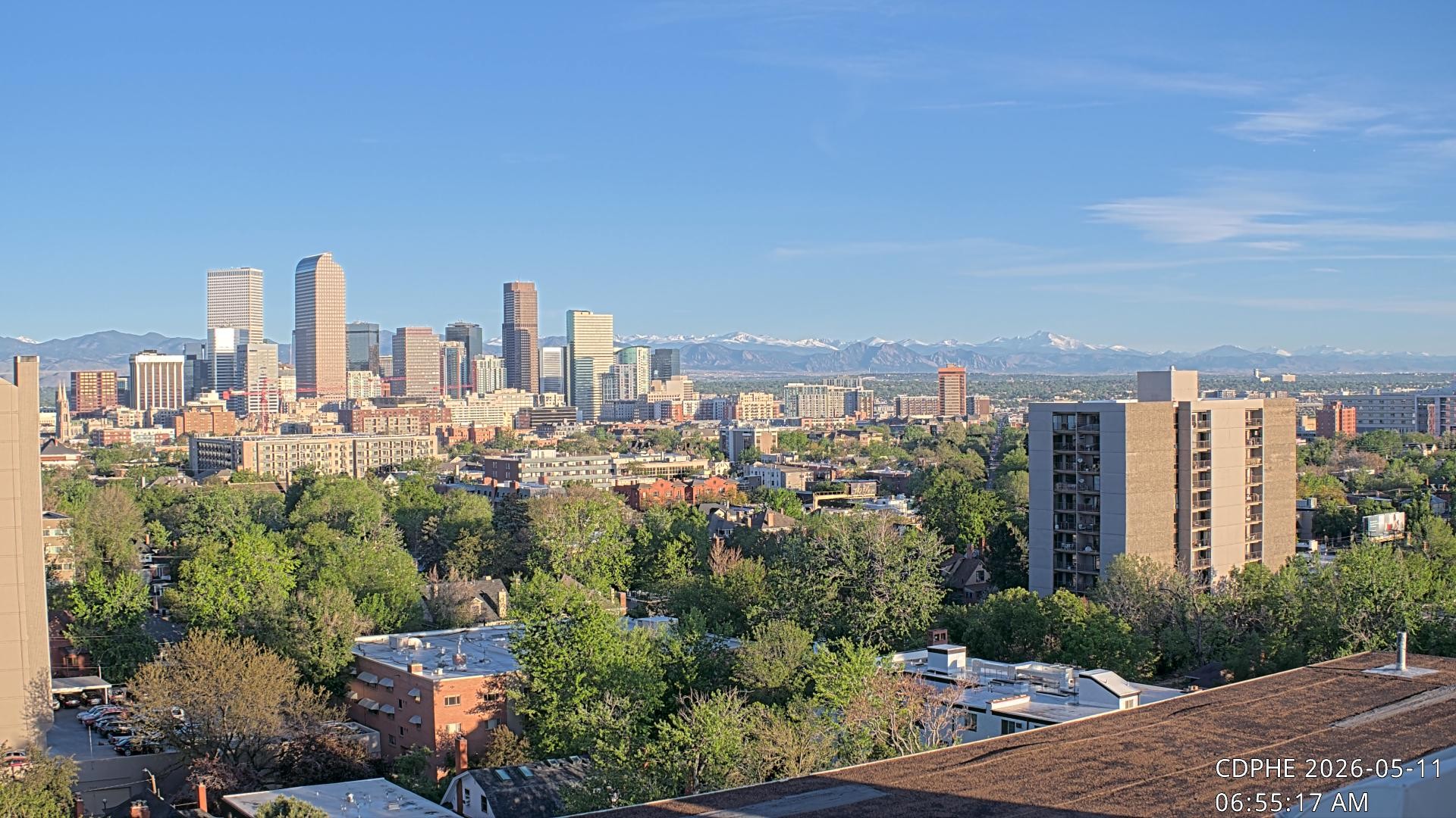 Archived image Webcam View of Downtown Denver Colorado
