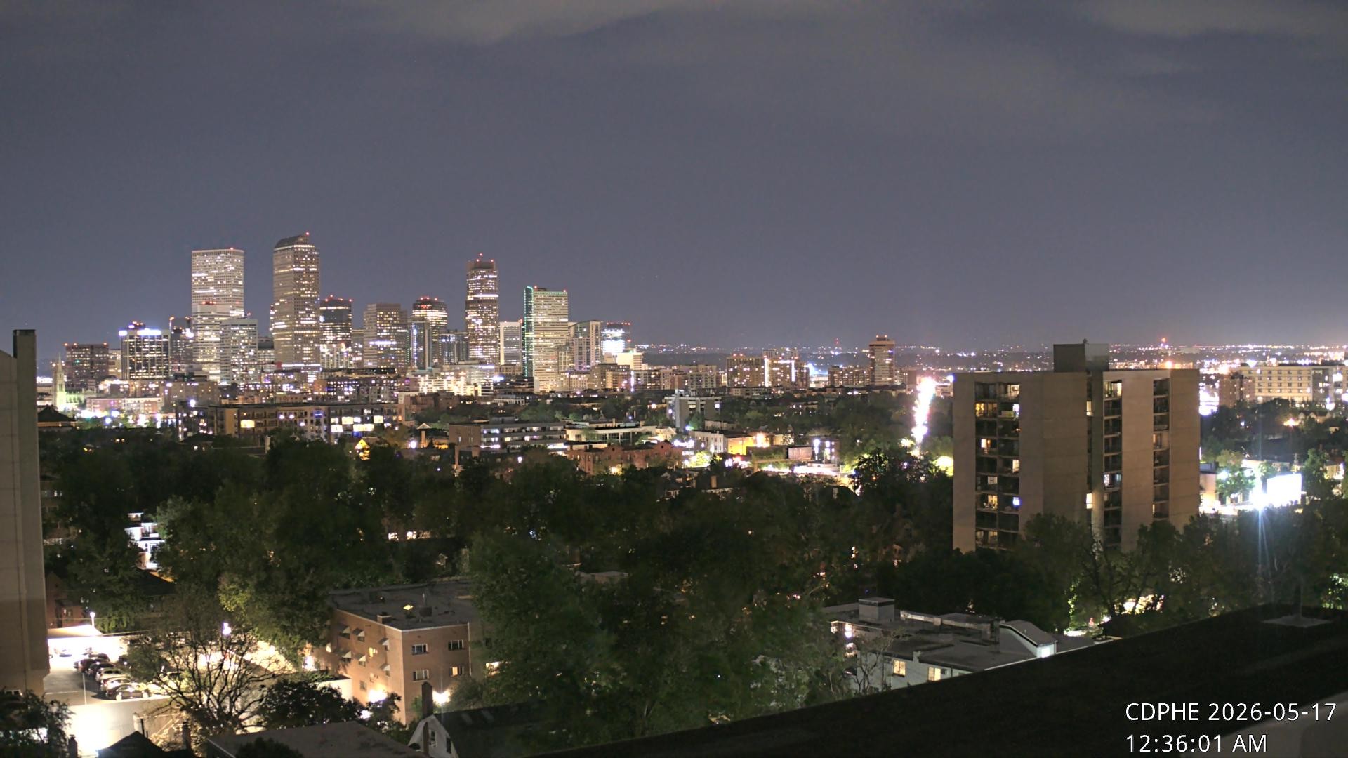 Archived image Webcam View of Downtown Denver Colorado