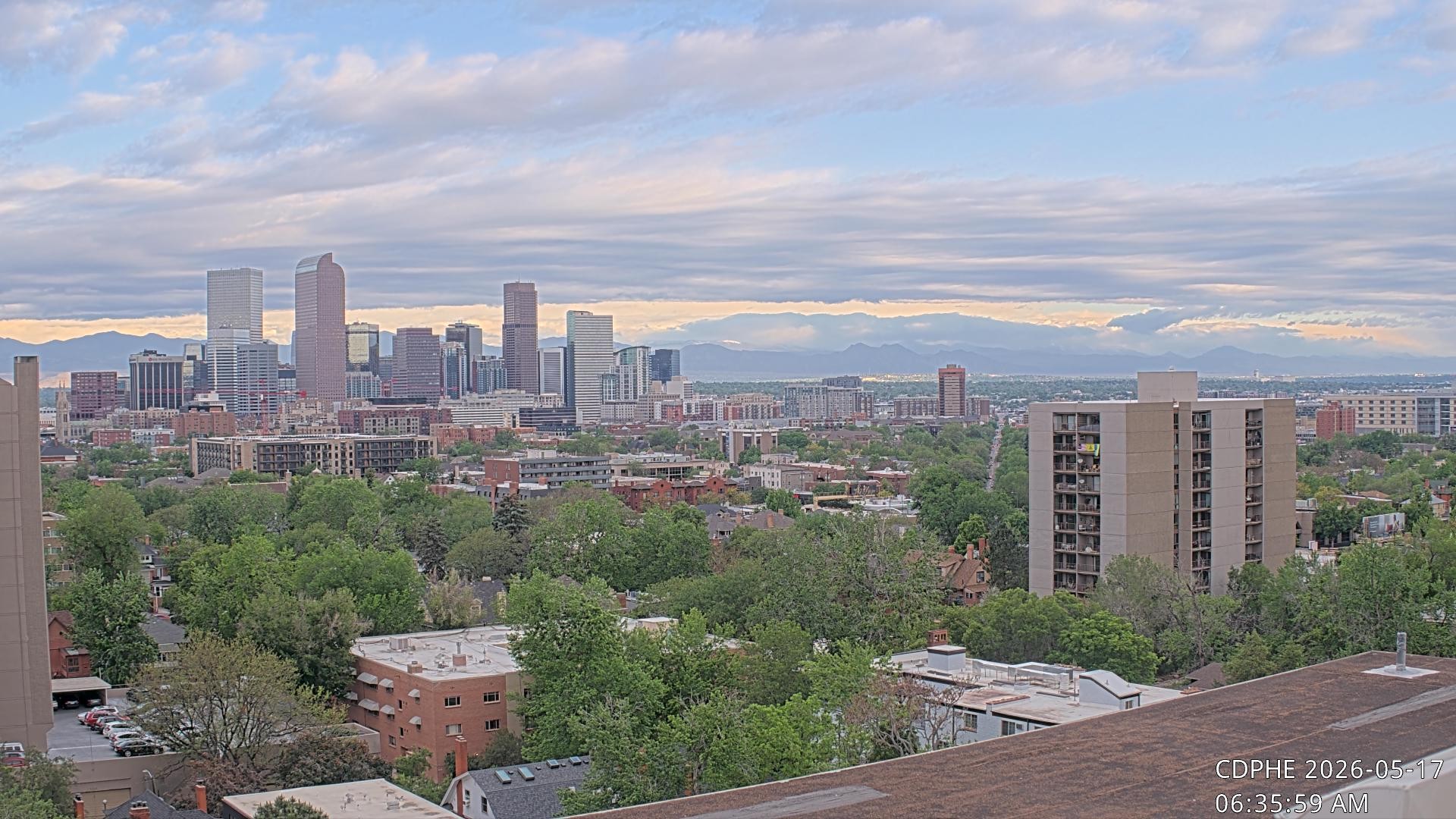 Archived image Webcam View of Downtown Denver Colorado