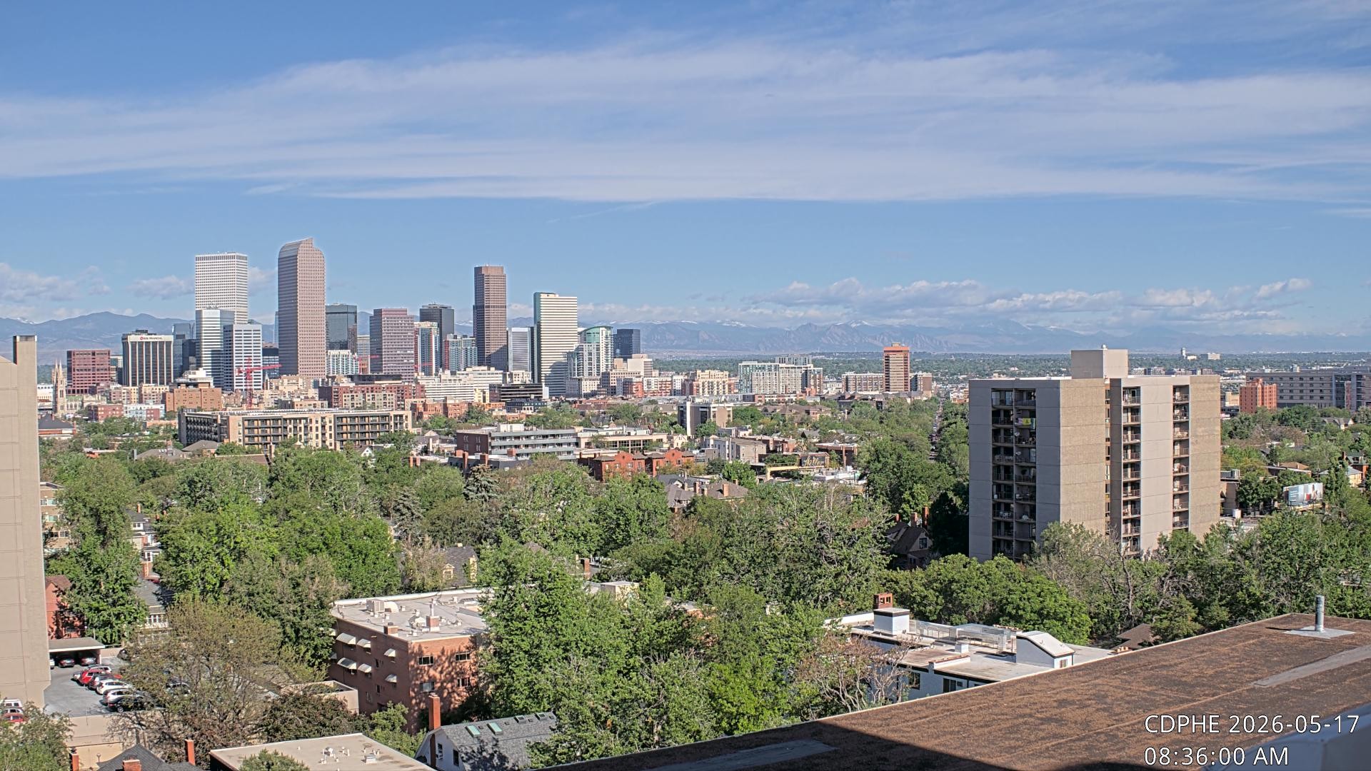 Archived image Webcam View of Downtown Denver Colorado