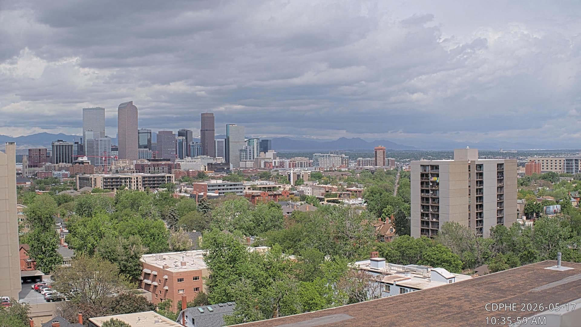 Archived image Webcam View of Downtown Denver Colorado