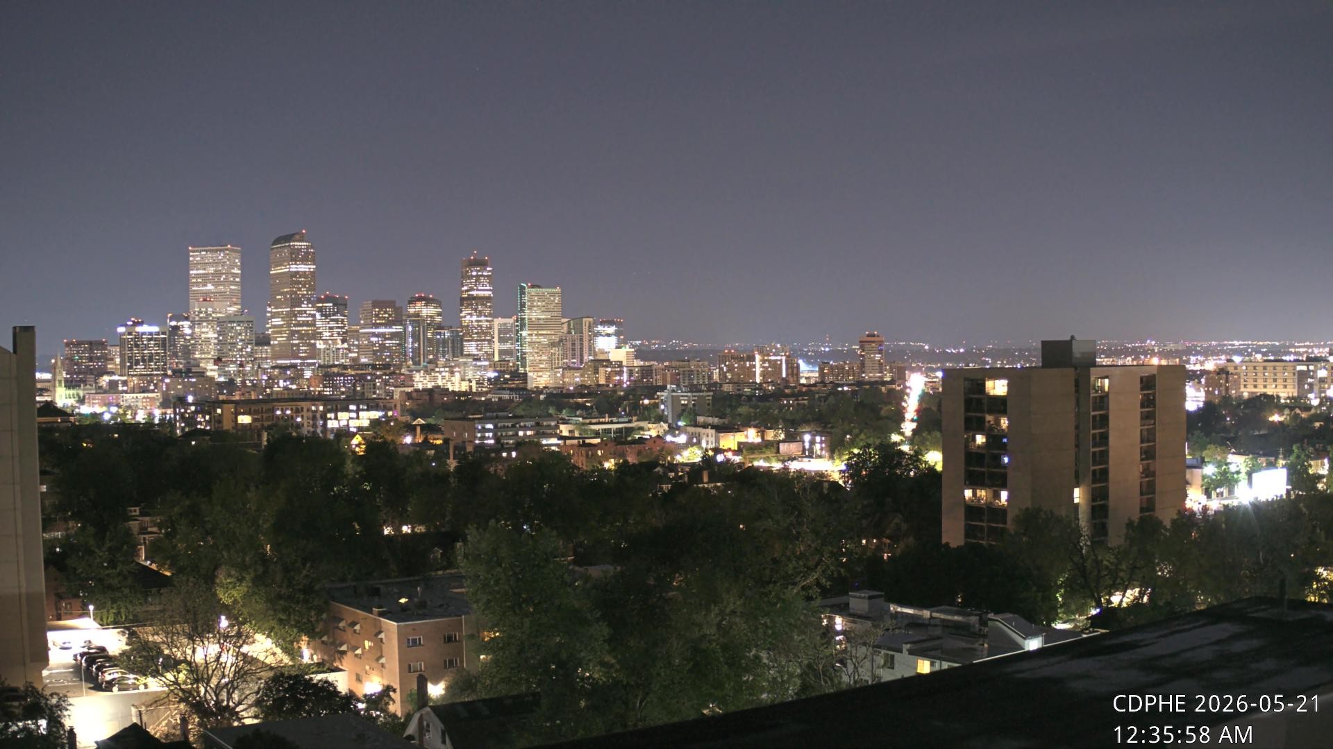 Archived image Webcam View of Downtown Denver Colorado