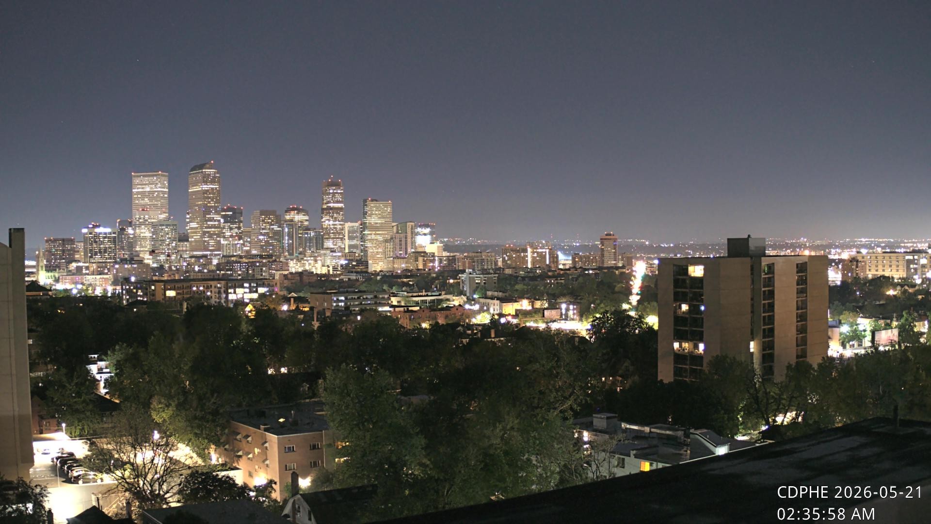 Archived image Webcam View of Downtown Denver Colorado