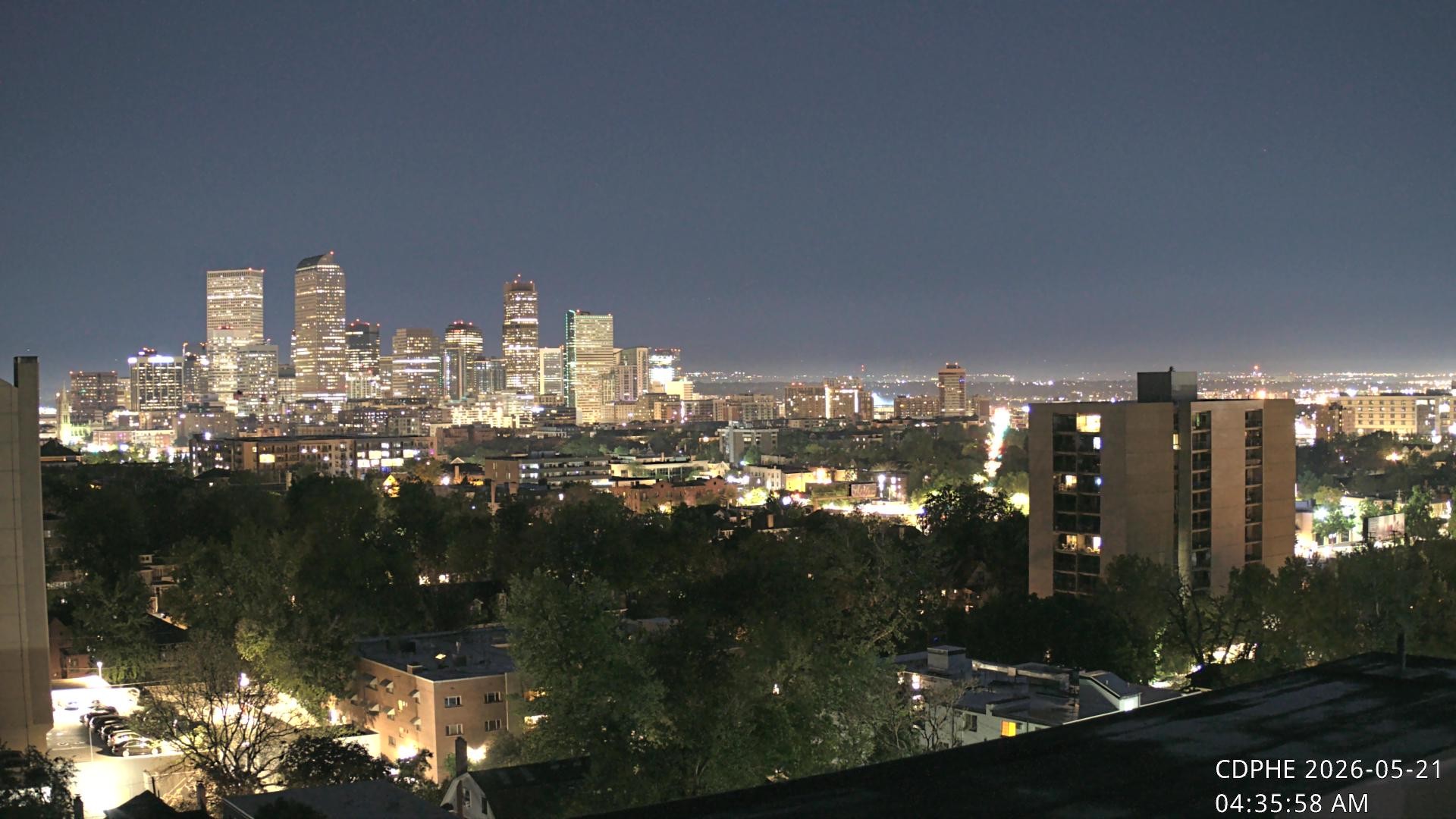 Archived image Webcam View of Downtown Denver Colorado