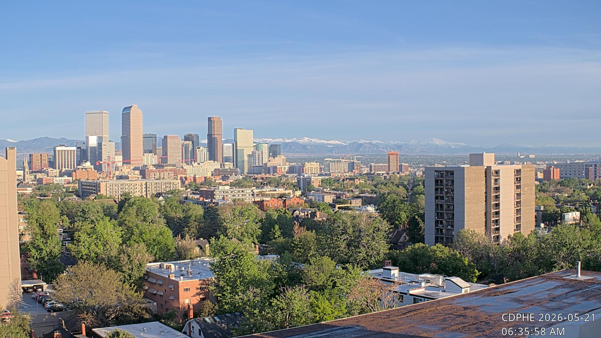 Archived image Webcam View of Downtown Denver Colorado