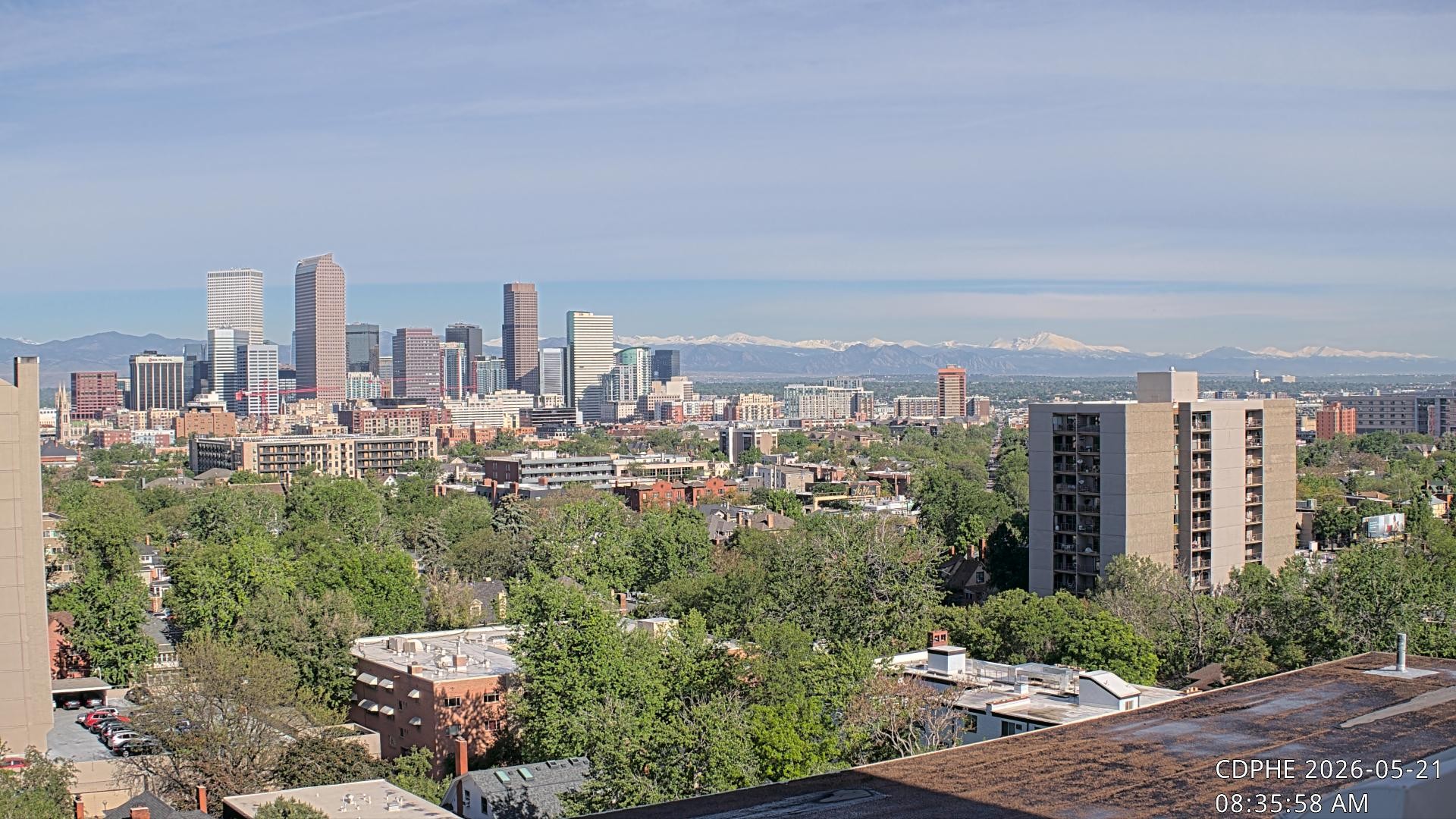 Archived image Webcam View of Downtown Denver Colorado