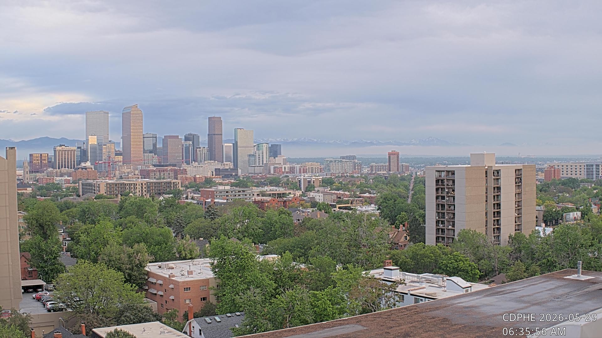 Archived image Webcam View of Downtown Denver Colorado
