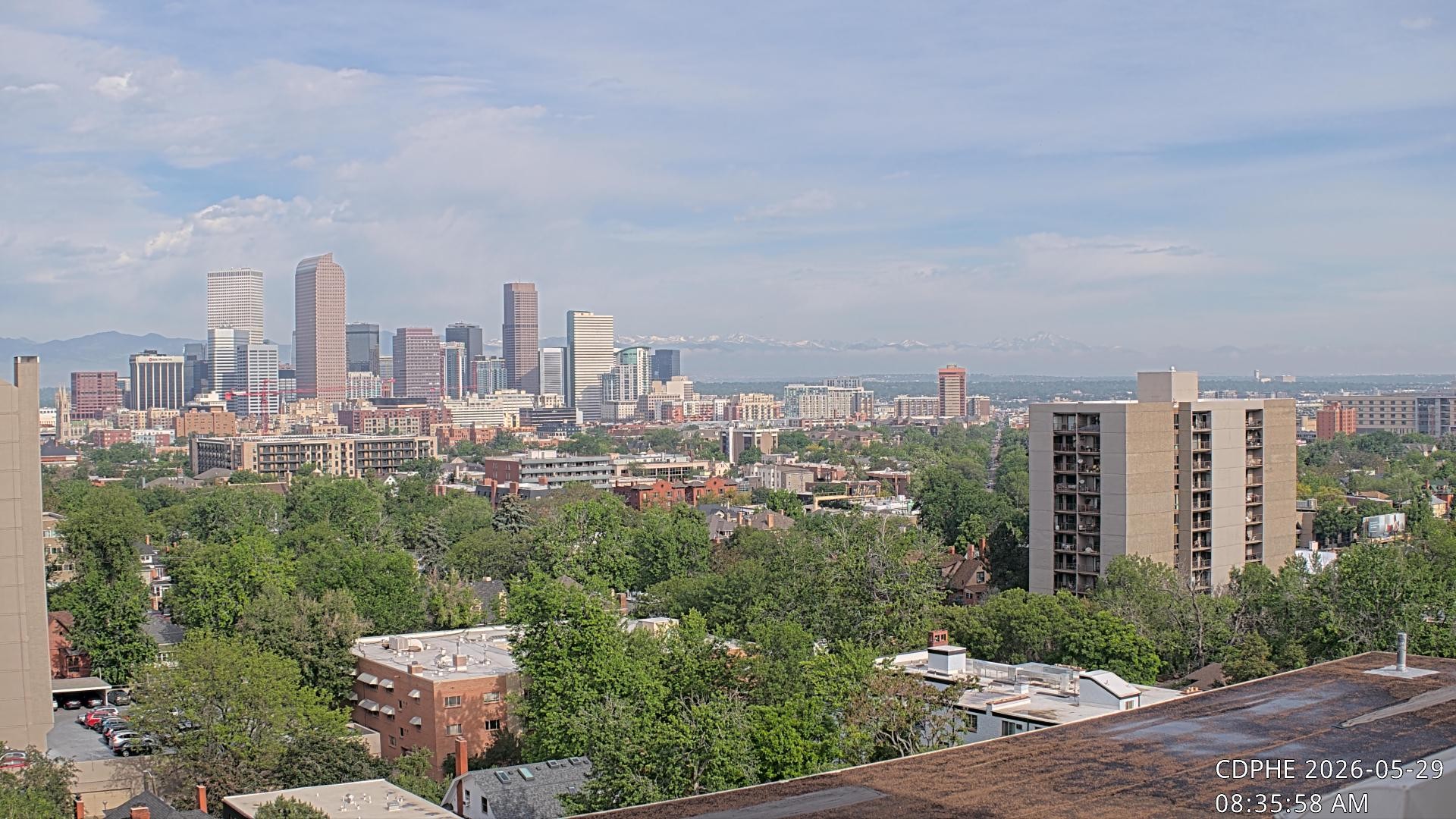 Archived image Webcam View of Downtown Denver Colorado