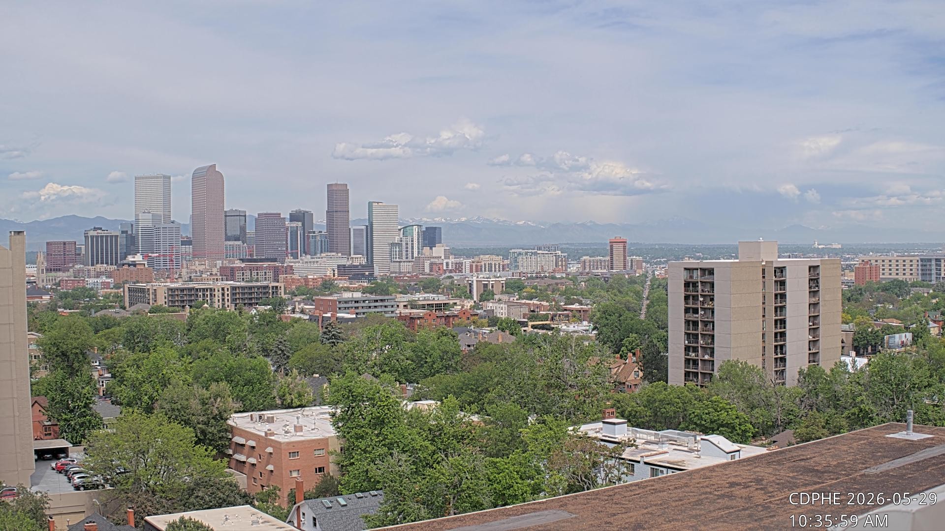 Archived image Webcam View of Downtown Denver Colorado
