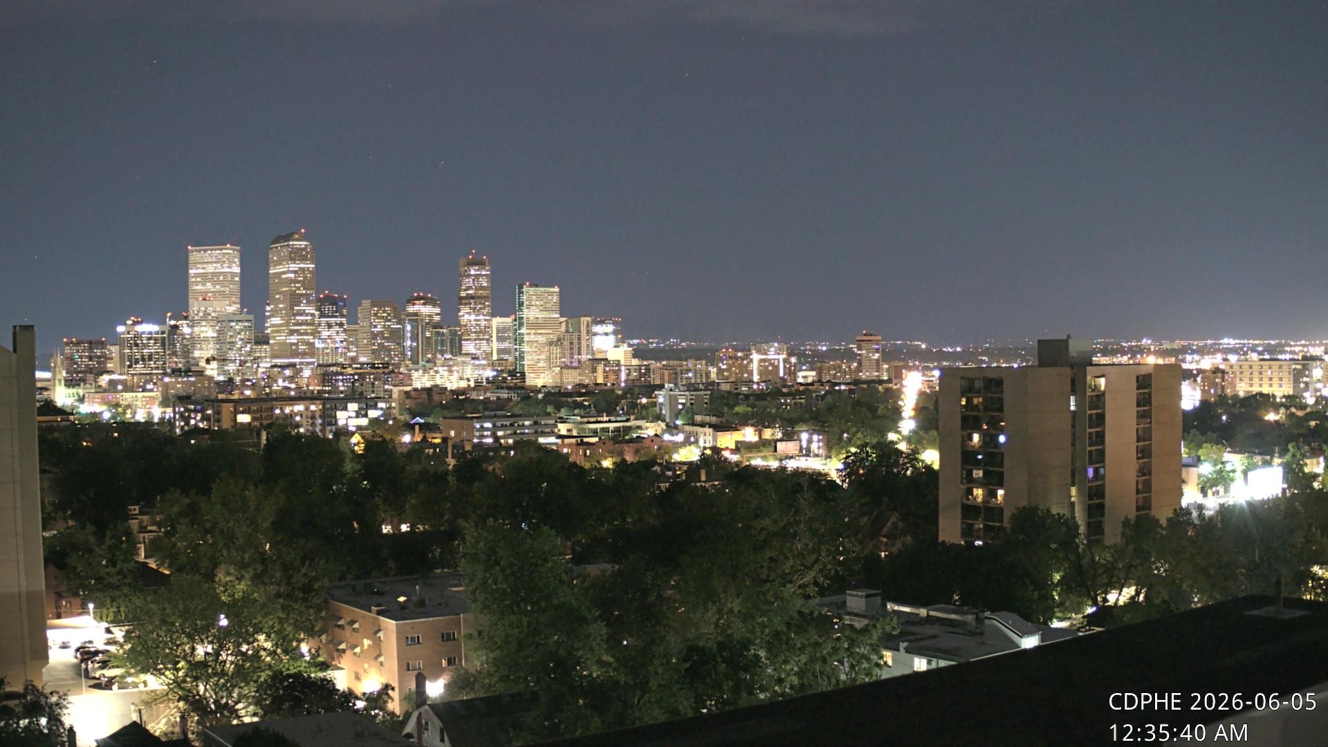 Archived image Webcam View of Downtown Denver Colorado