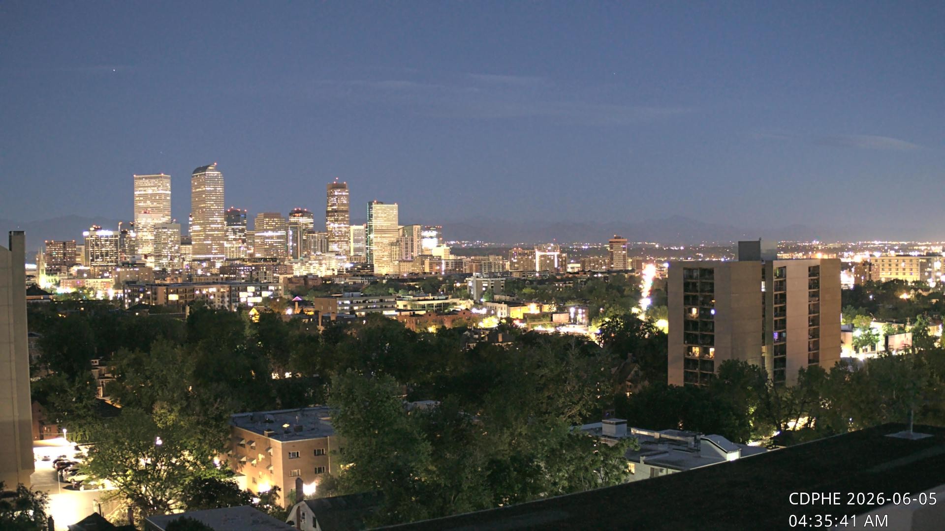 Archived image Webcam View of Downtown Denver Colorado