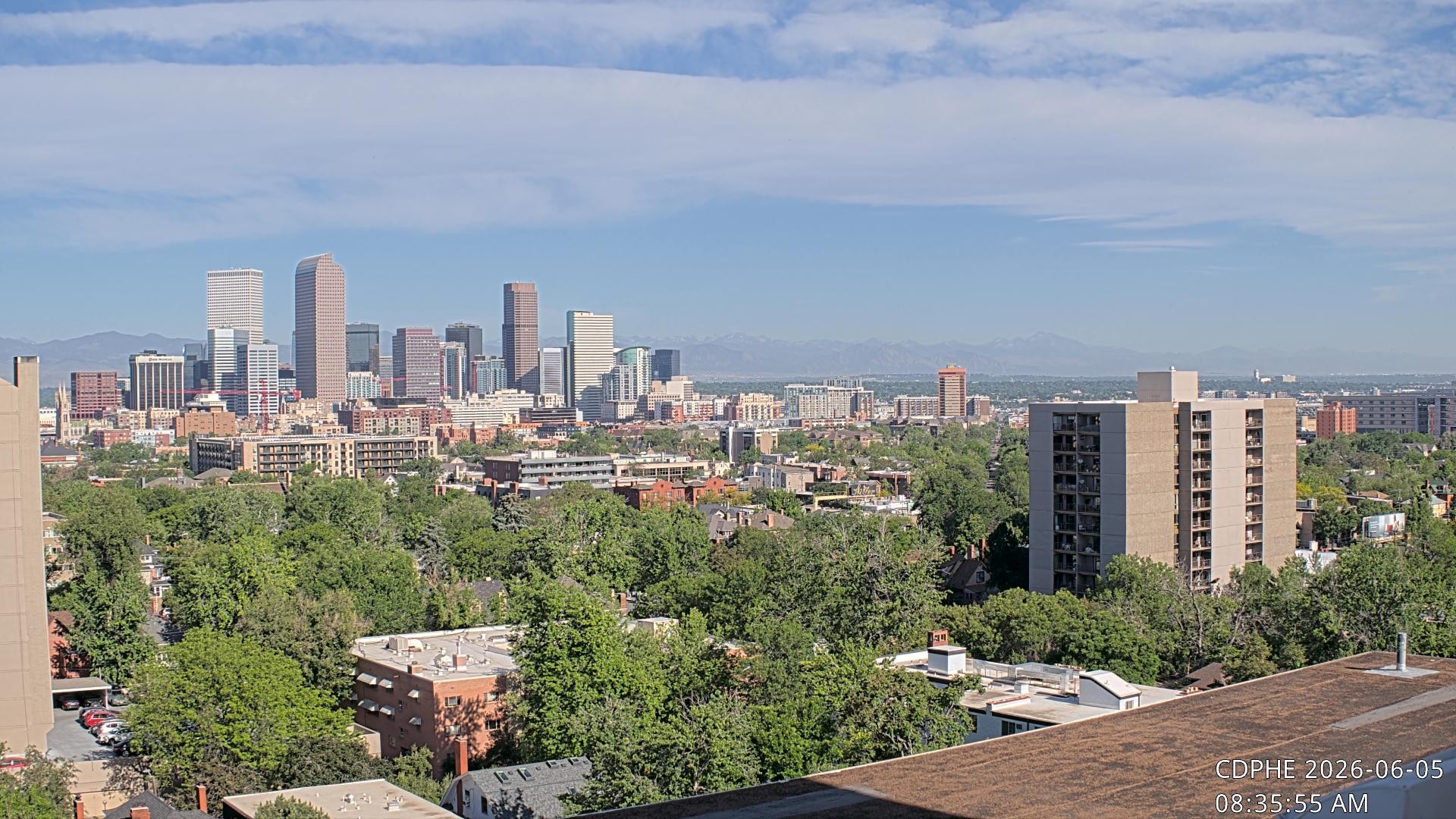 Archived image Webcam View of Downtown Denver Colorado