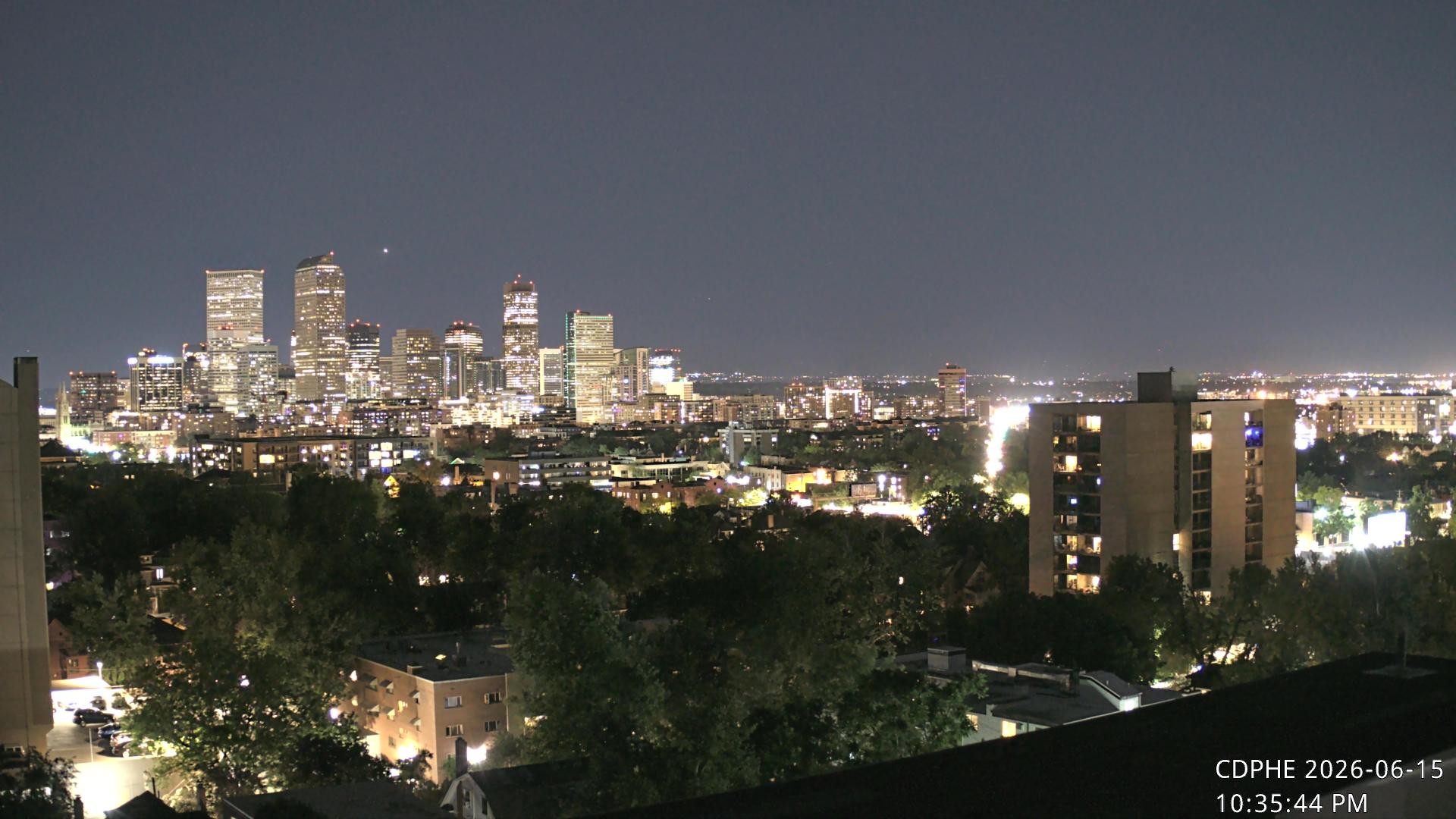 Archived image Webcam View of Downtown Denver Colorado