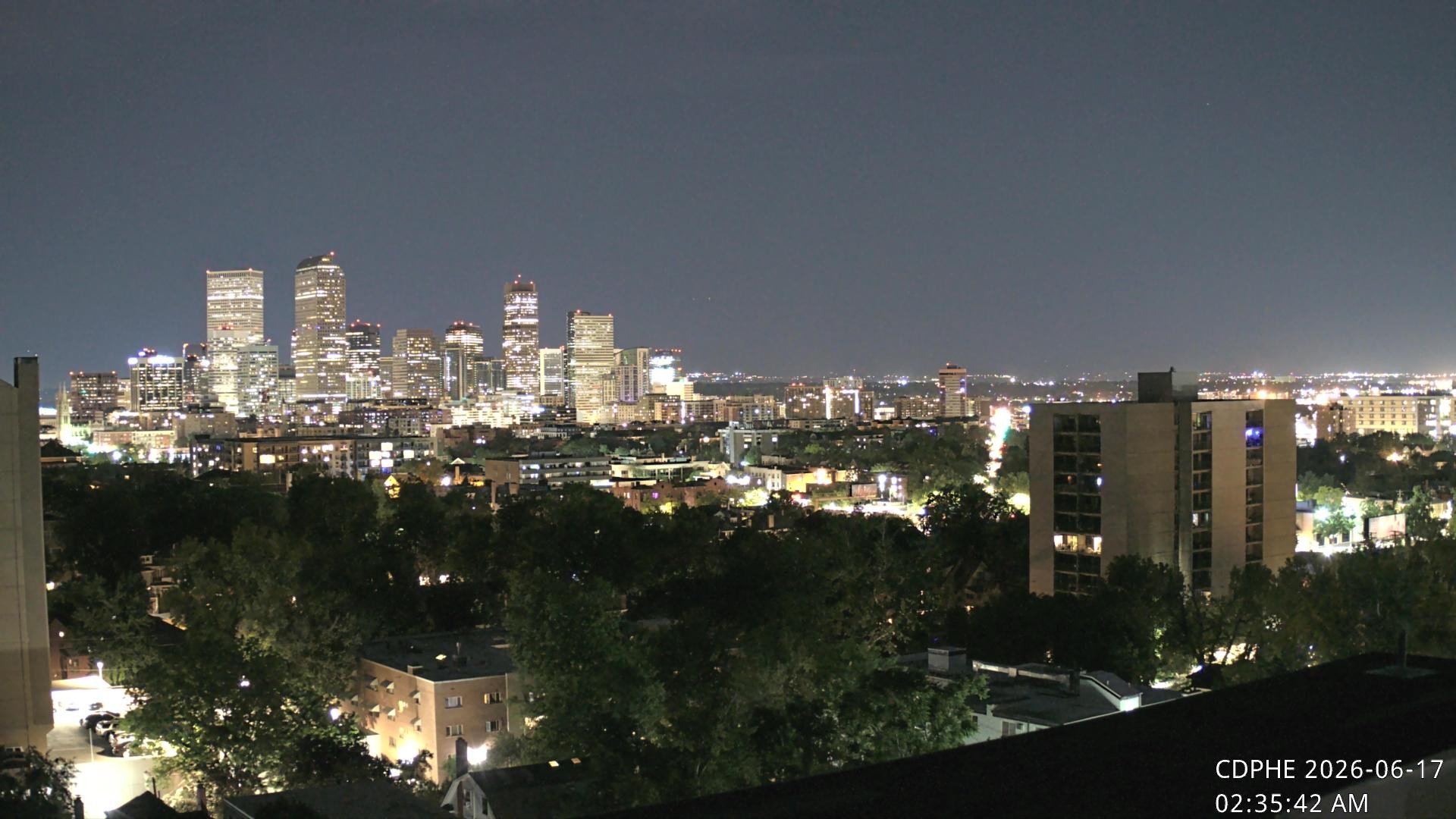 Archived image Webcam View of Downtown Denver Colorado