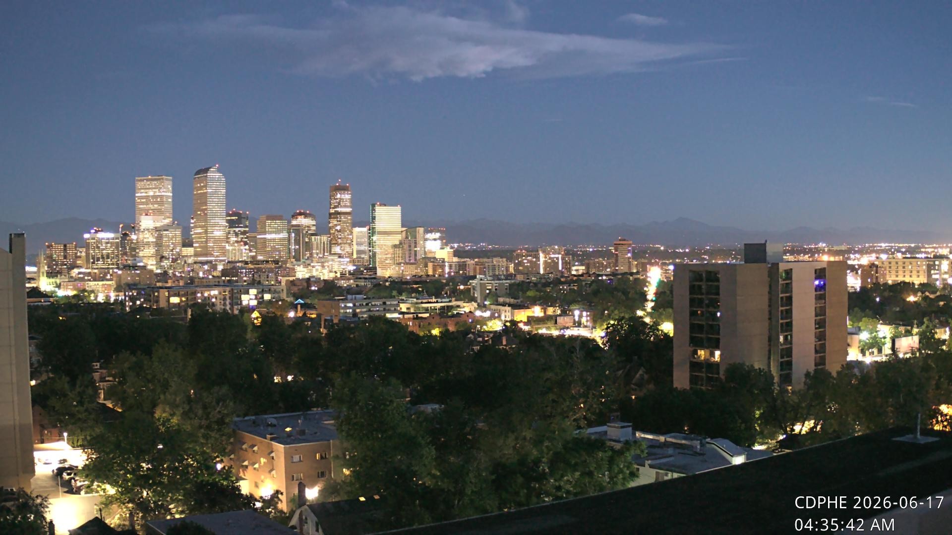 Archived image Webcam View of Downtown Denver Colorado