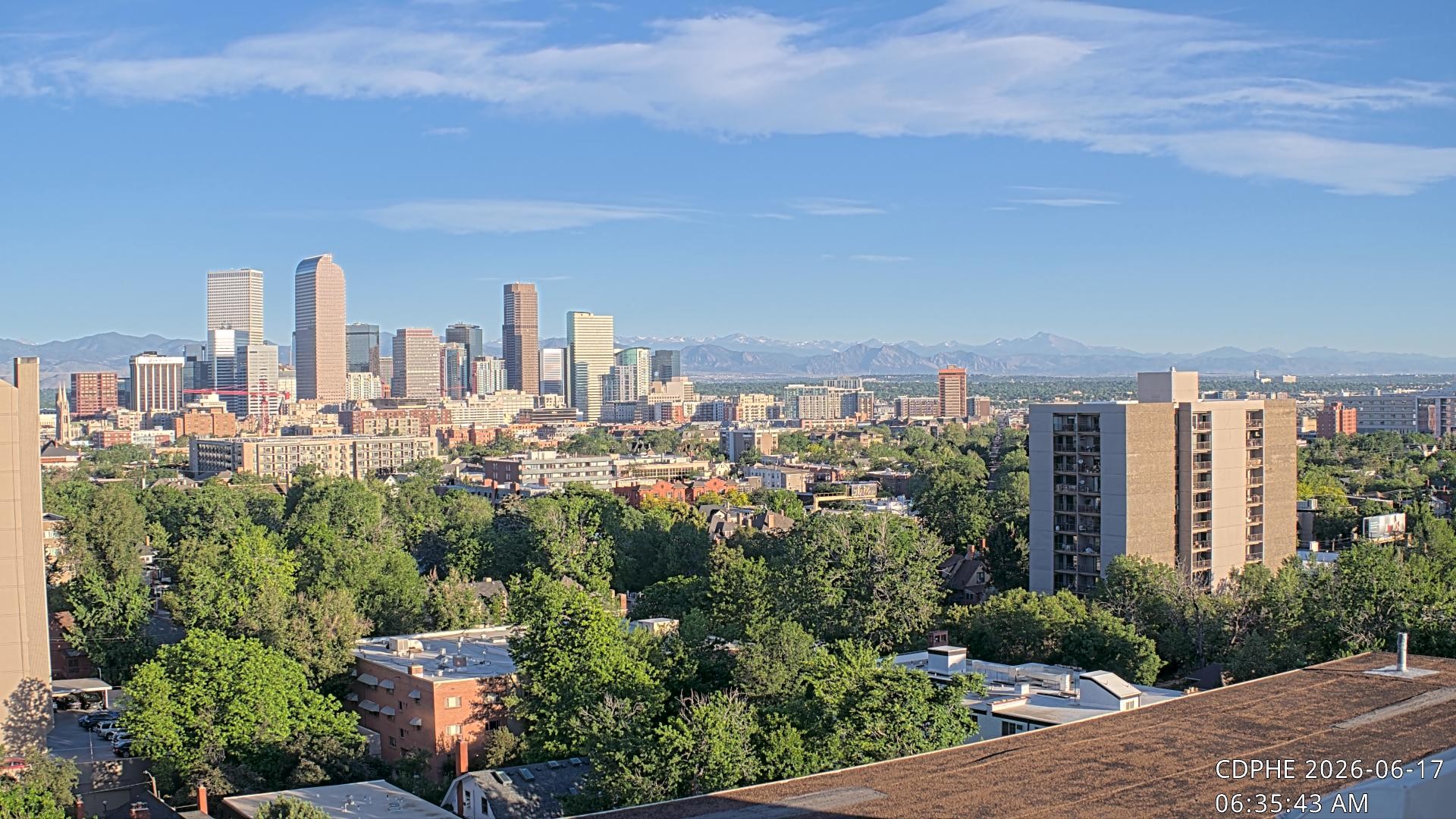 Archived image Webcam View of Downtown Denver Colorado