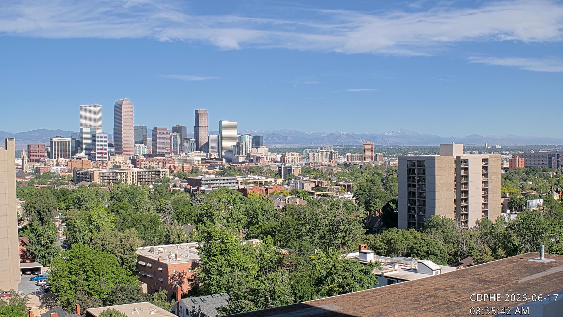 Archived image Webcam View of Downtown Denver Colorado