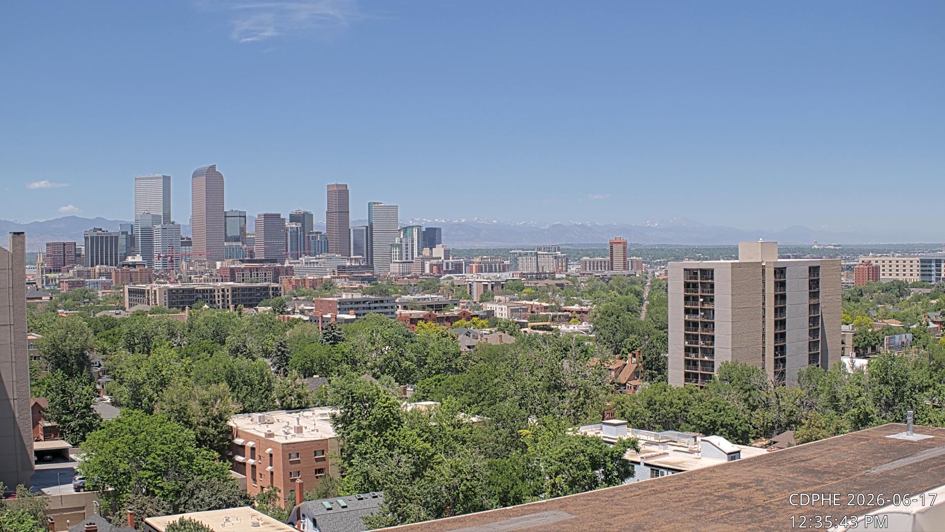 Archived image Webcam View of Downtown Denver Colorado